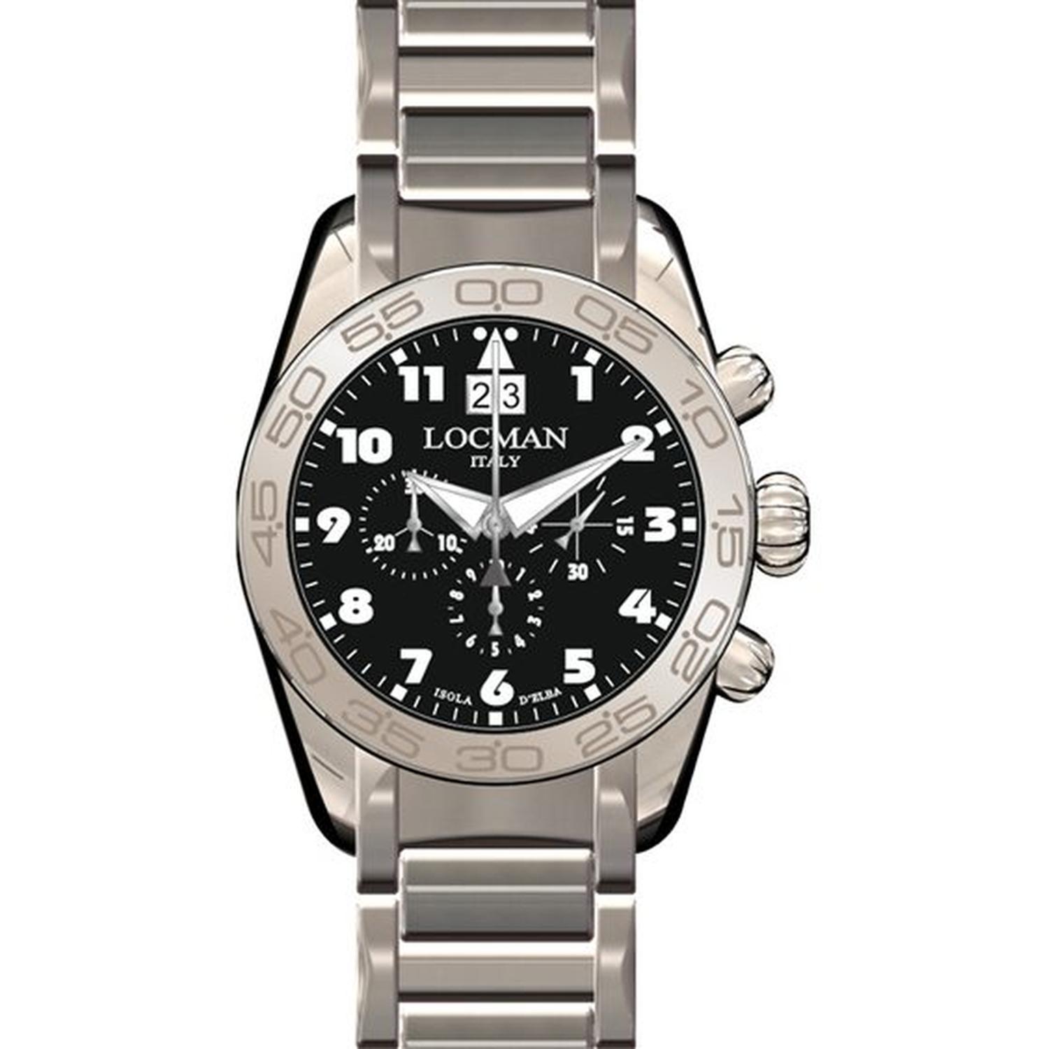 LOCMAN - 0460A01-00BKWHB0 - Women's - 0460A01-00BKWHB0 - Locman Men's Watch