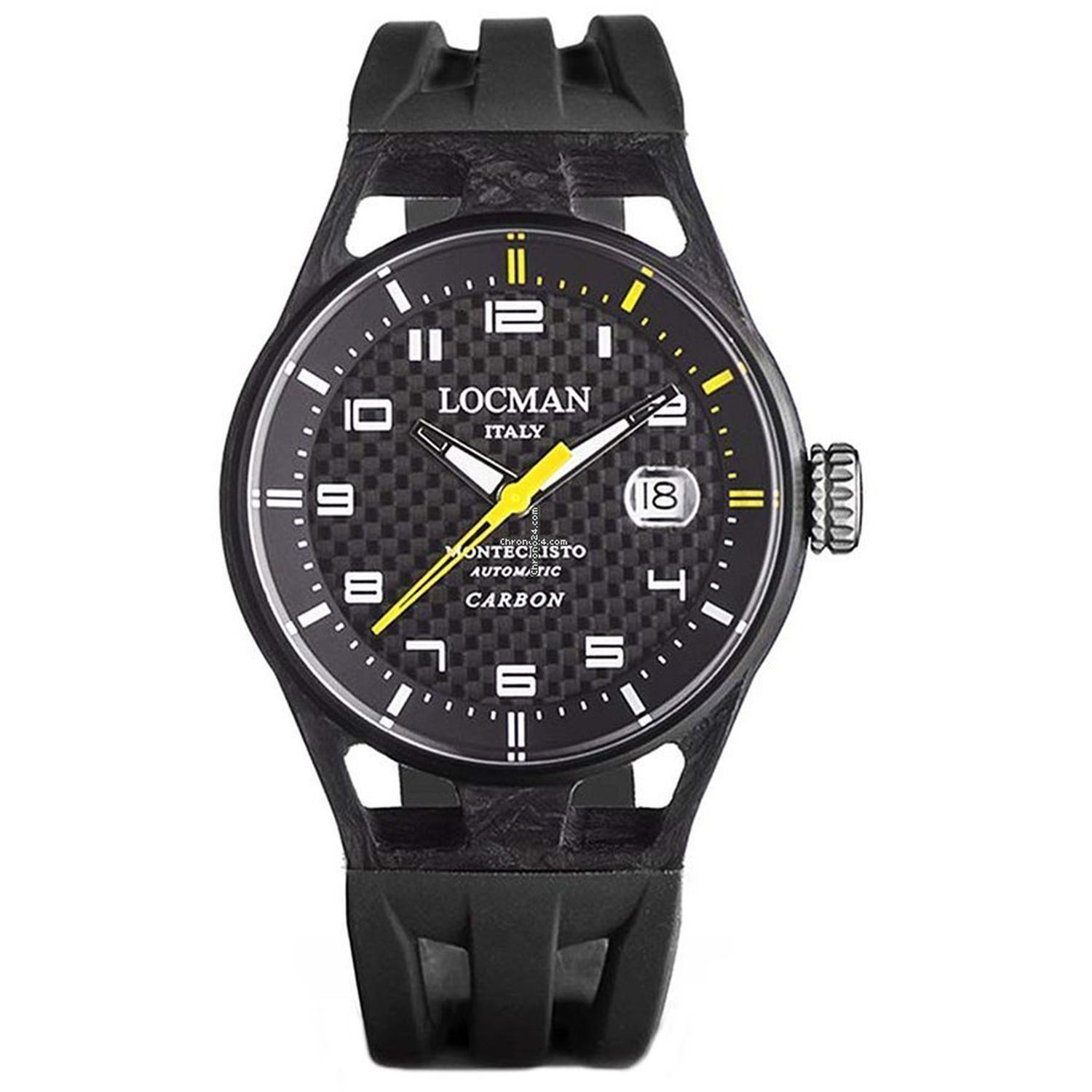 LOCMAN - 0544C09S-CYCBWHSK - Montecristo Carbon Automatic Only Time