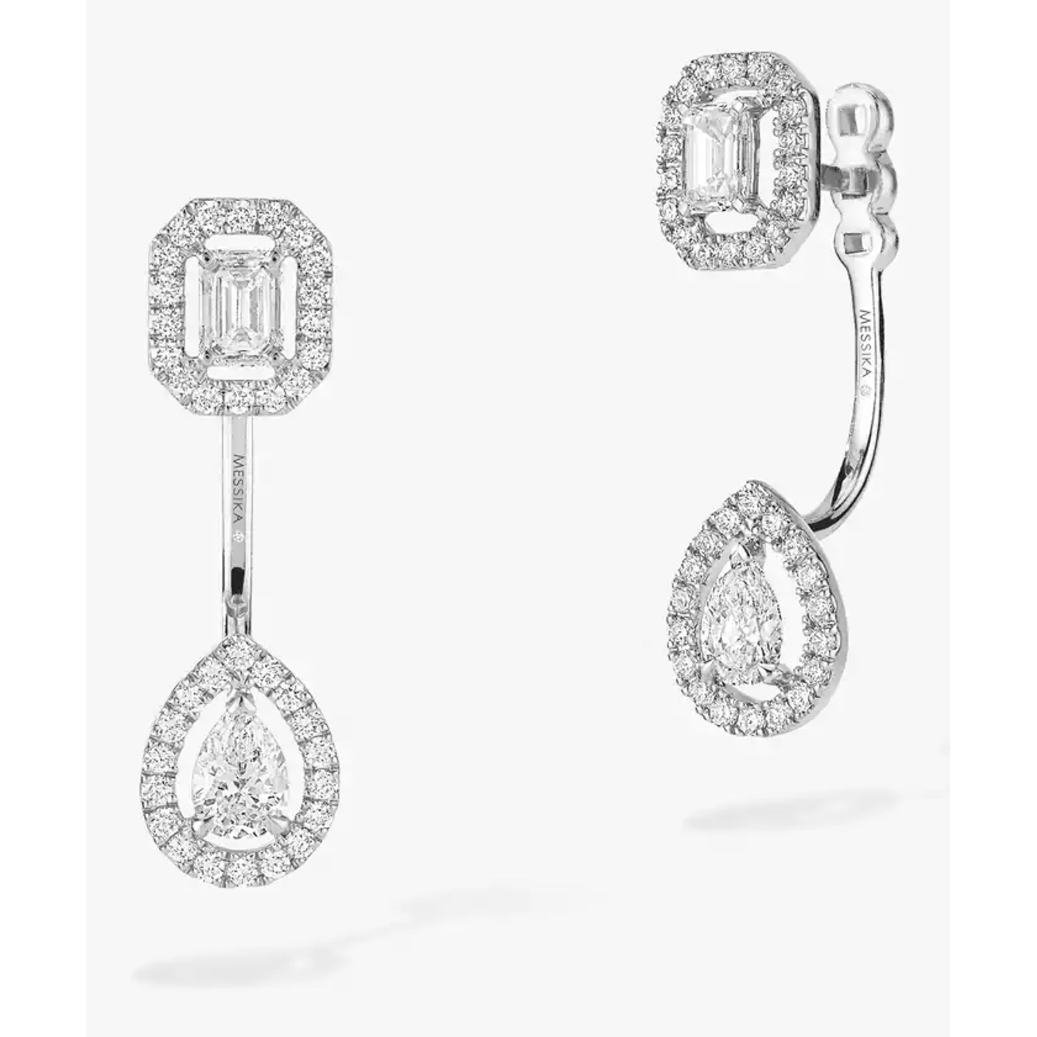 MESSIKA - 06504-WG - My Twin Toi & Moi 0.15 carats x 2 - White Gold Diamond Earrings