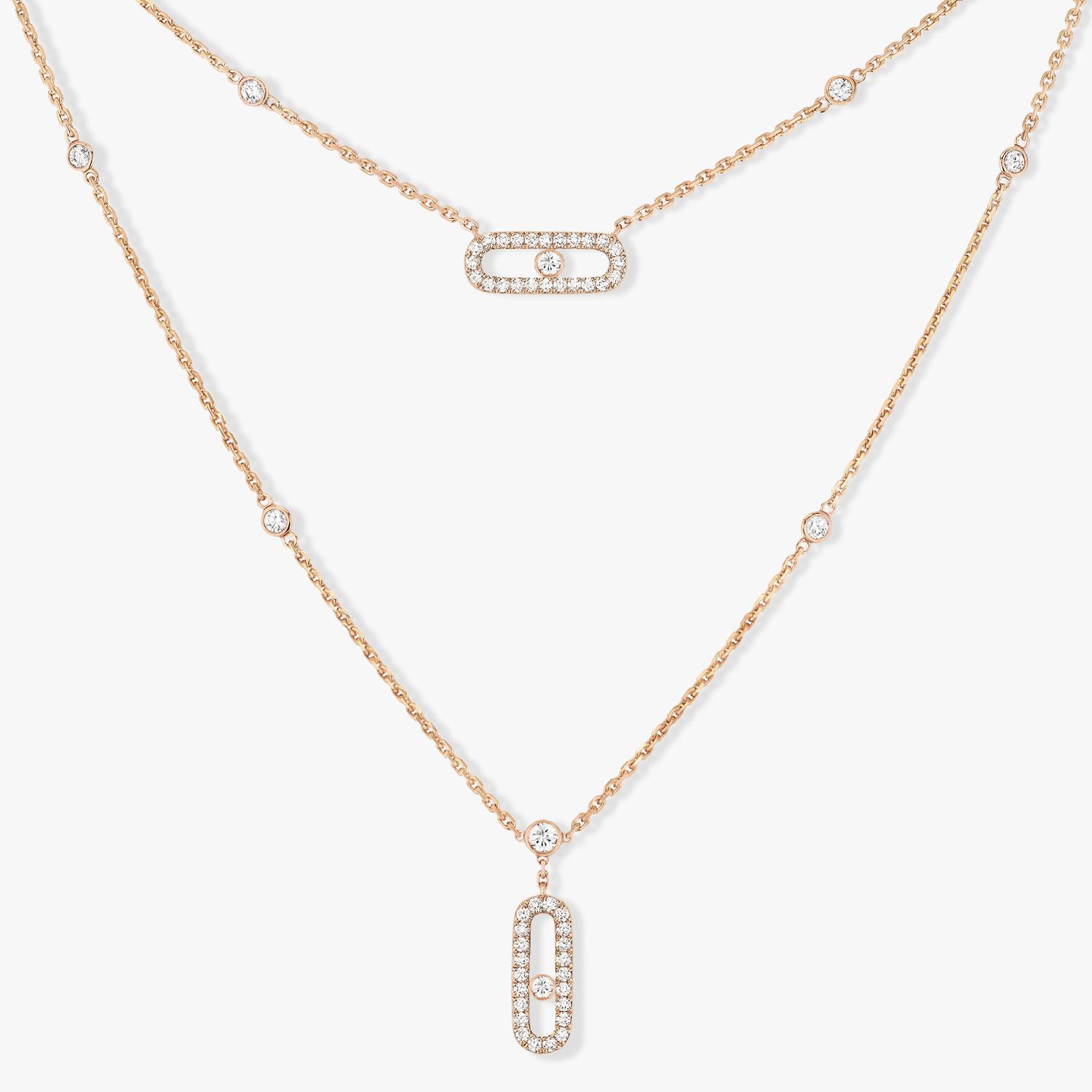 Messika - 07174-PG - Move Uno 2 Rows Pavé