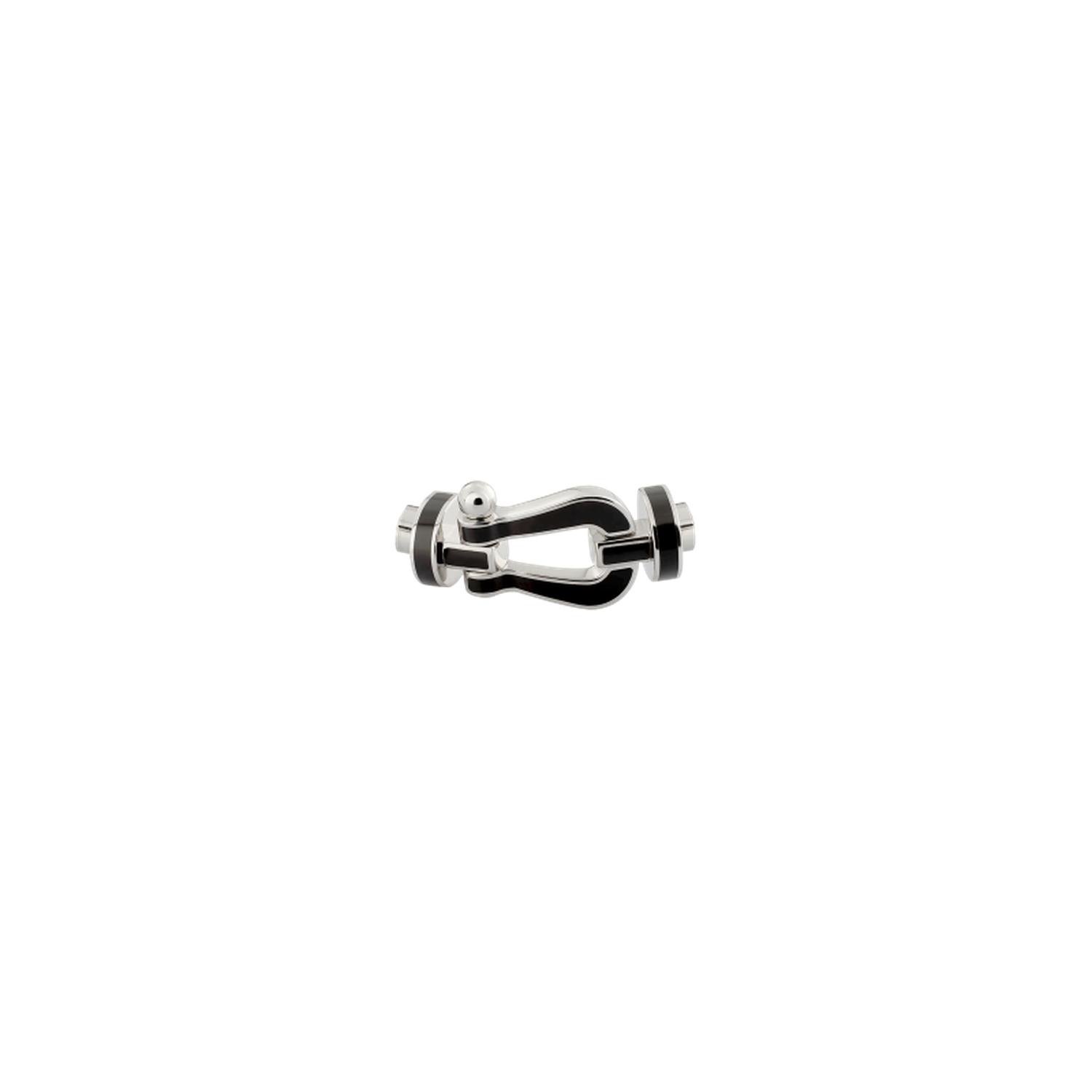 Fred - 0B0045 - FORCE 10 BUCKLE IN WHITE GOLD AND LACQUER, LARGE MODEL