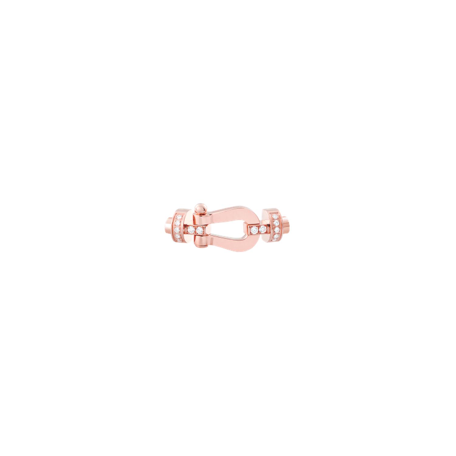 Fred - 0B0073 - FORCE 10 BUCKLE IN ROSE GOLD WITH DIAMONDS, MEDIUM MODEL