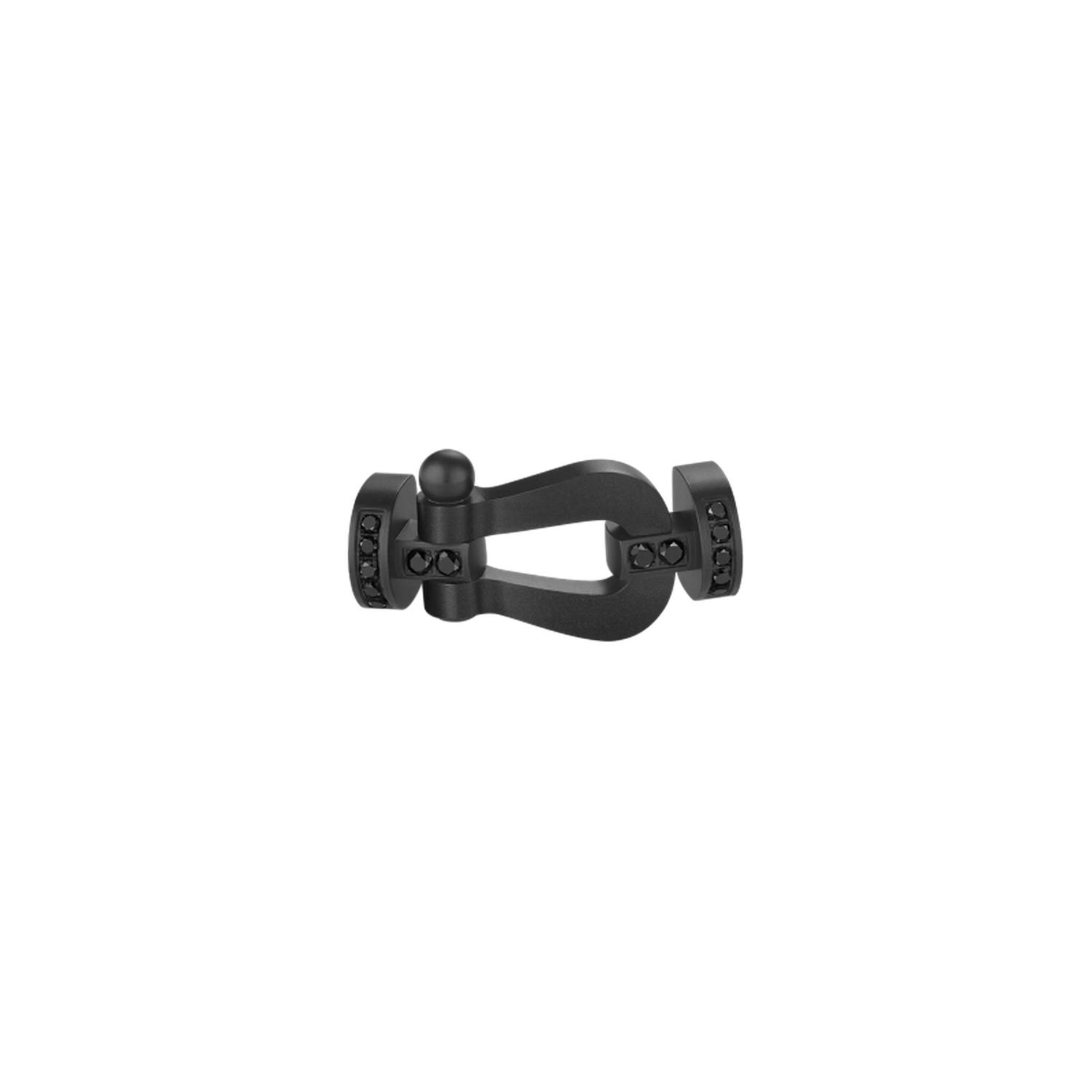 FRED - 0B0164 - FORCE 10 TITANIUM AND BLACK DIAMOND BUCKLE, LARGE MODEL