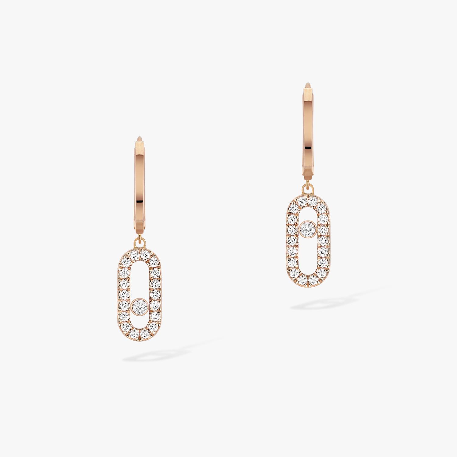 Messika - 12037-PG - Move Uno Hoop Earrings