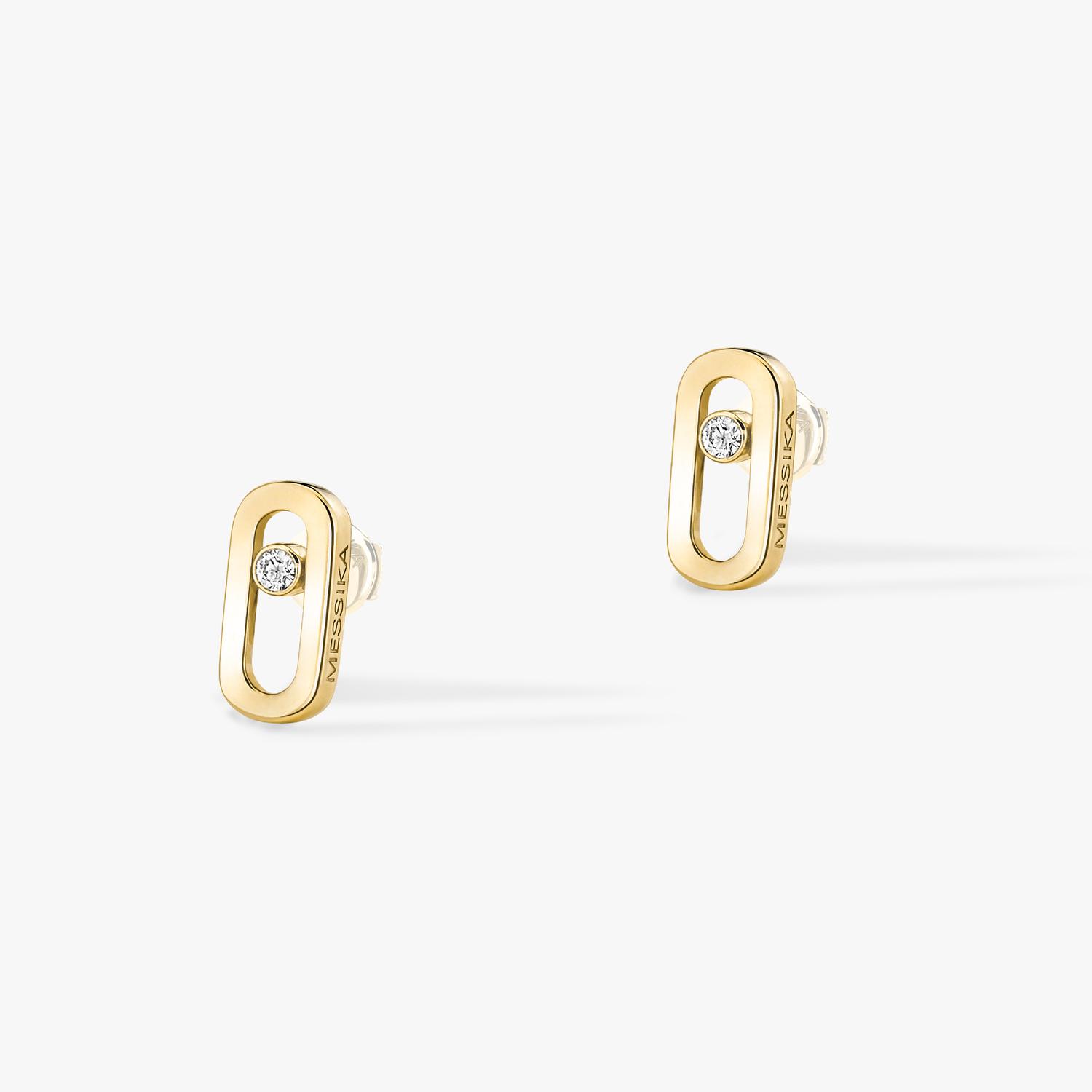Messika - 12305-YG - Gold Move Uno Stud Earrings