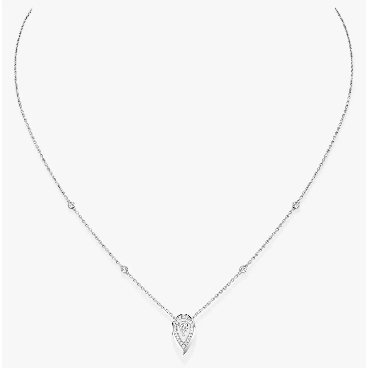 MESSIKA - 12611-WG - Fiery 0.10 carat - White Gold Diamond Necklace