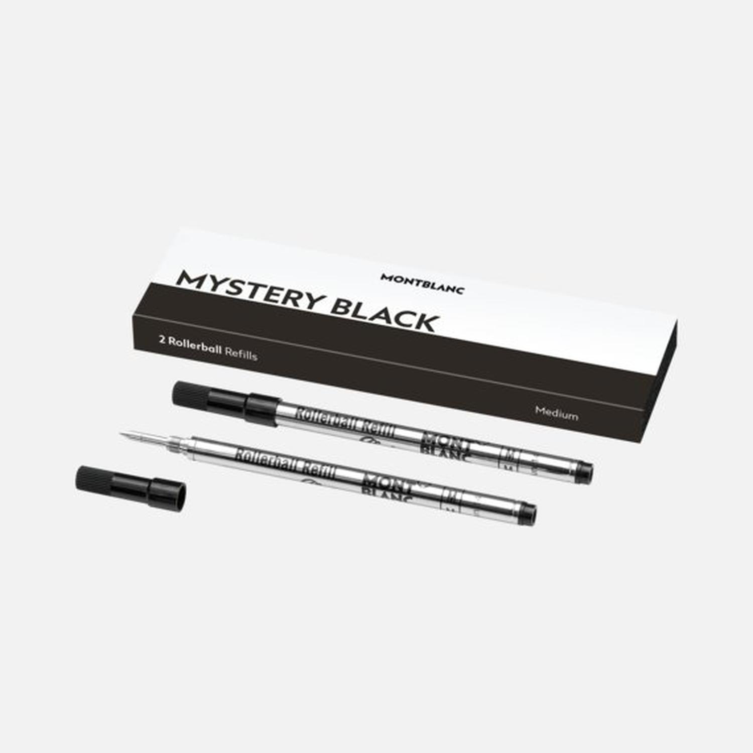 Mont Blanc - 128231 - 2 refill per roller (M) Mystery Black (nero)