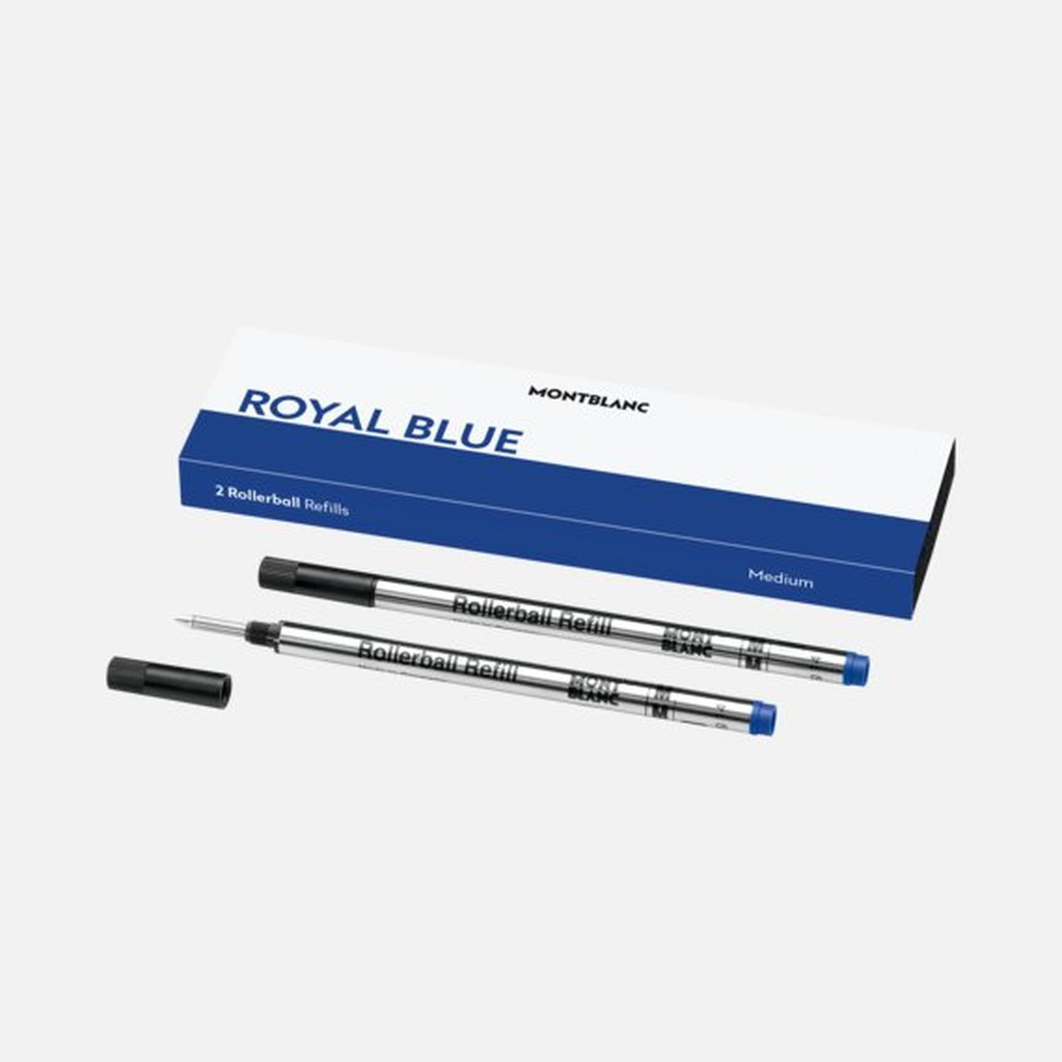 Mont Blanc - 128233 - 2 refill per roller medi, Royal Blue (blu)