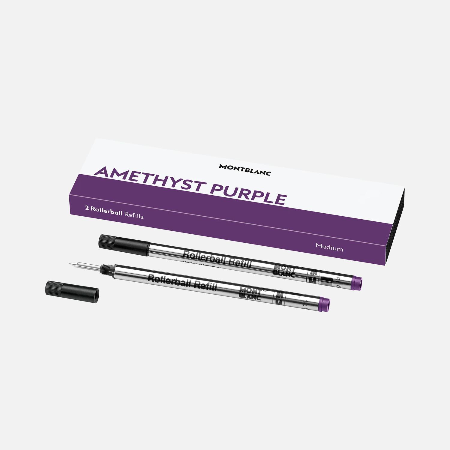 Mont Blanc - 128236 - 2 refill per roller medi, Amethyst Purple (viola)