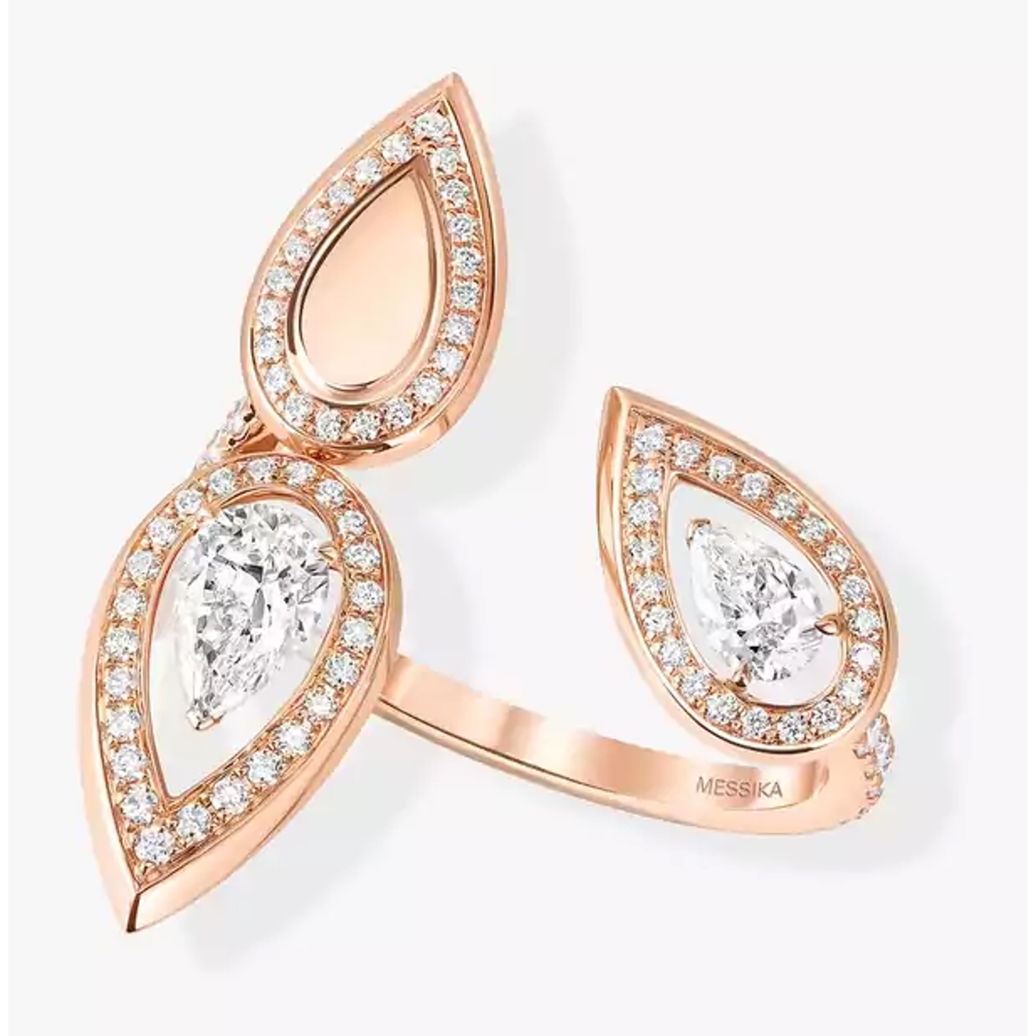 MESSIKA - 13171-PG - Fiery Trio - Rose Gold Diamond Ring