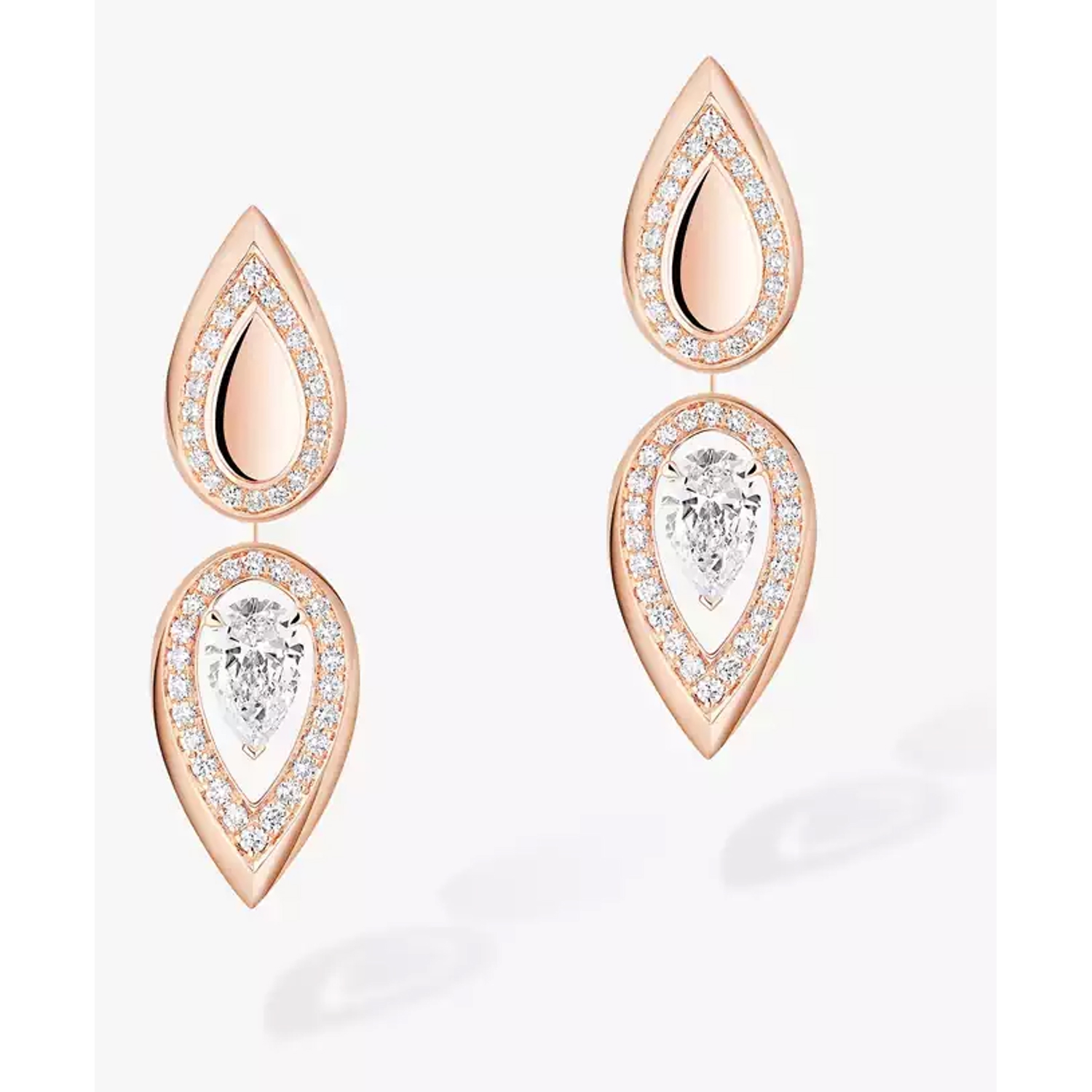 MESSIKA - 13173-PG - Fiery 0.25 Carat Rose Gold Diamond Earrings