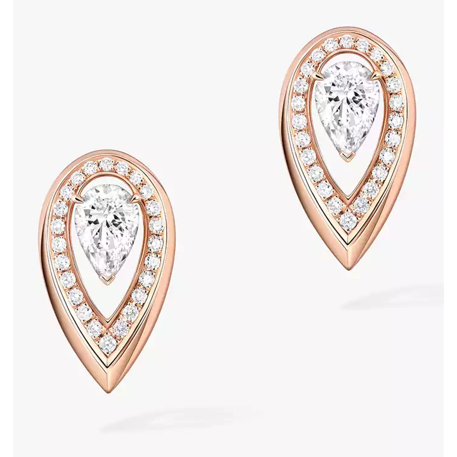 MESSIKA - 13240-PG - Fiery 0.25 Carat Rose Gold Diamond Earrings