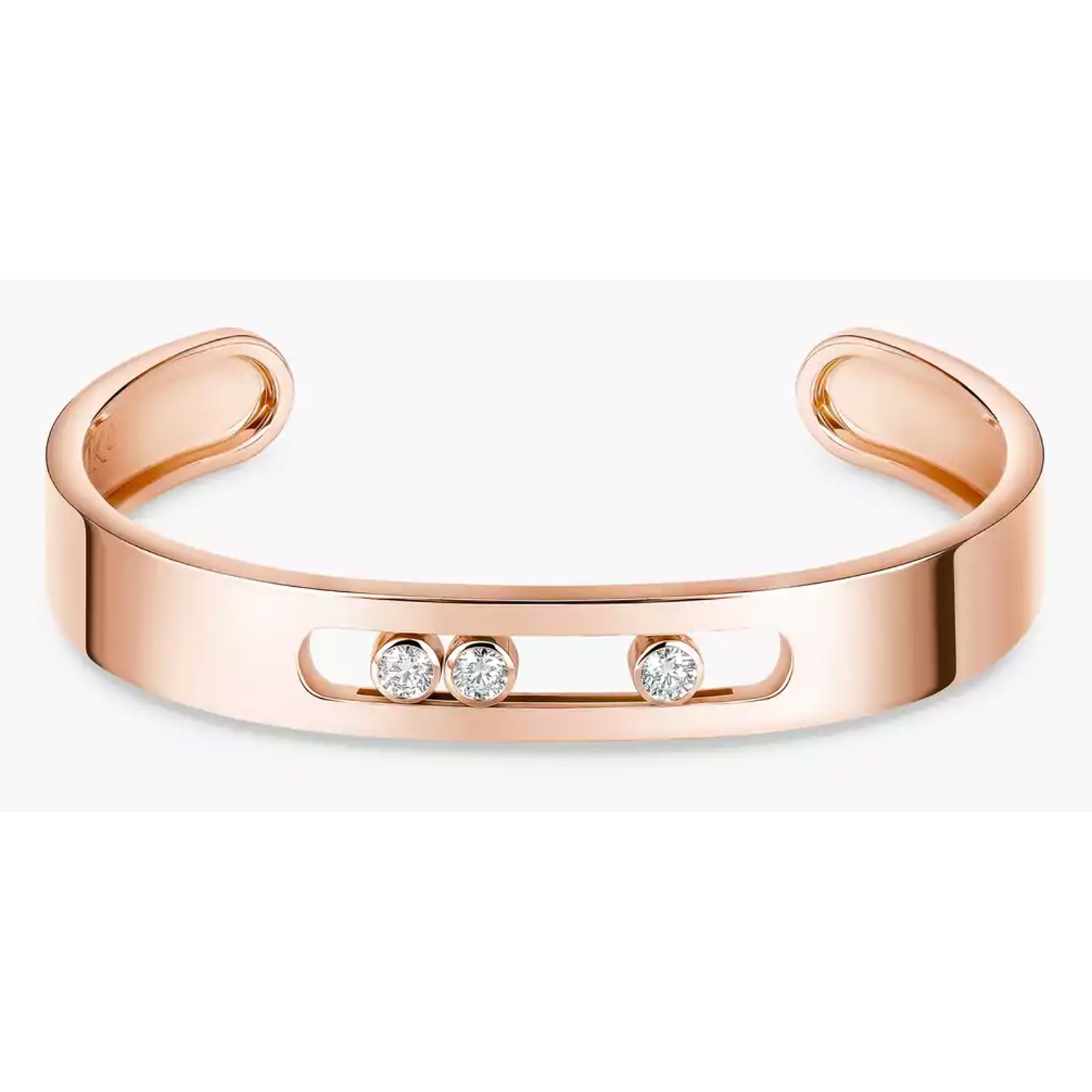 MESSIKA - 13586-PG - Bangle Move Joaillerie - Rose Gold Diamond Bracelet