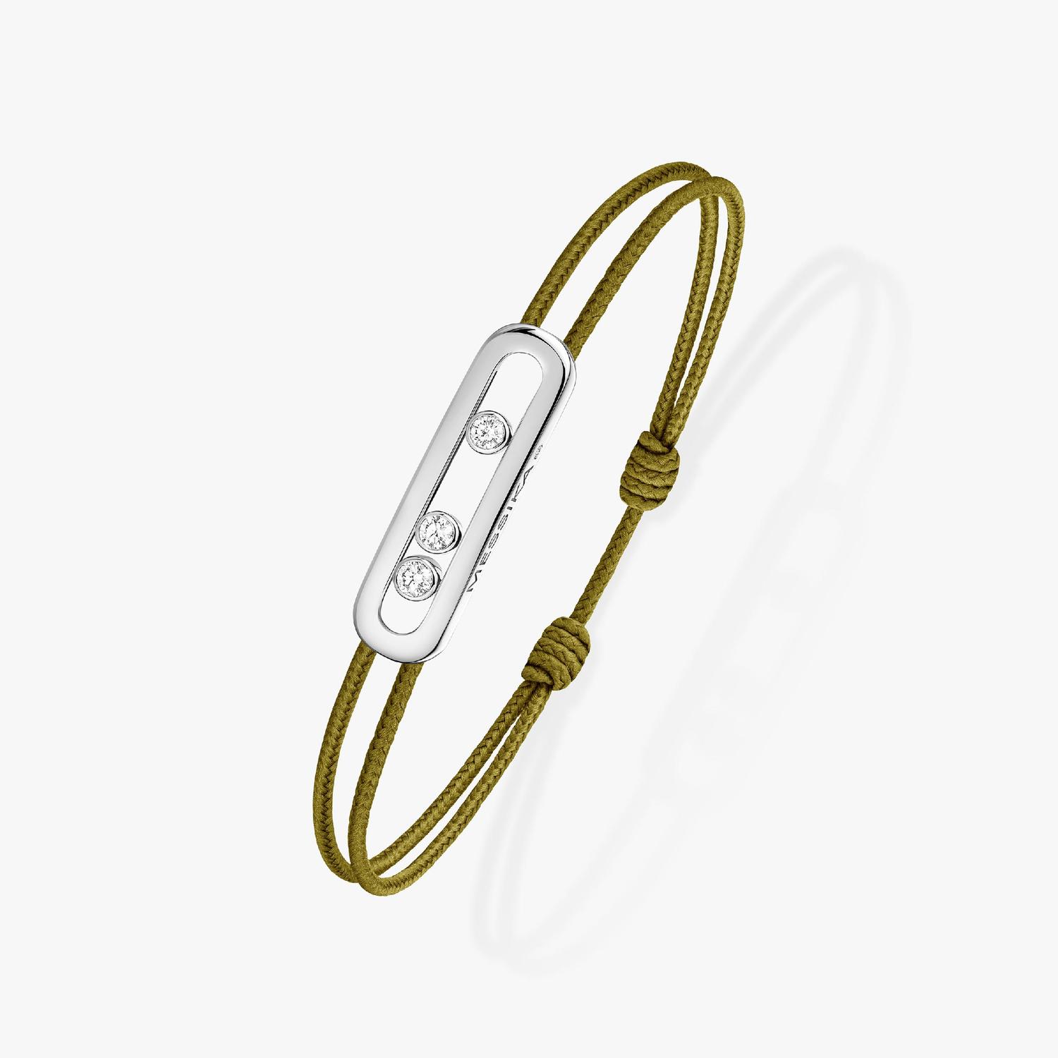 Messika - 14097-WG - CARE(S) Khaki Cord Bracelet