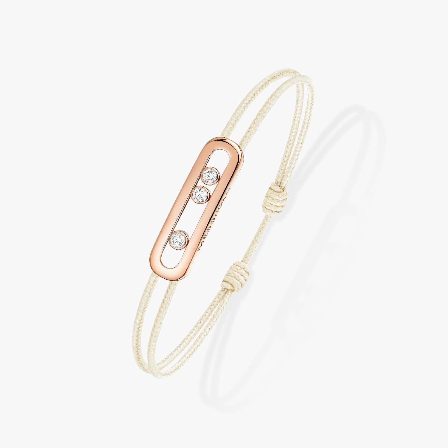 Messika - 14098-PG - CARE(S) Cream Cord Bracelet
