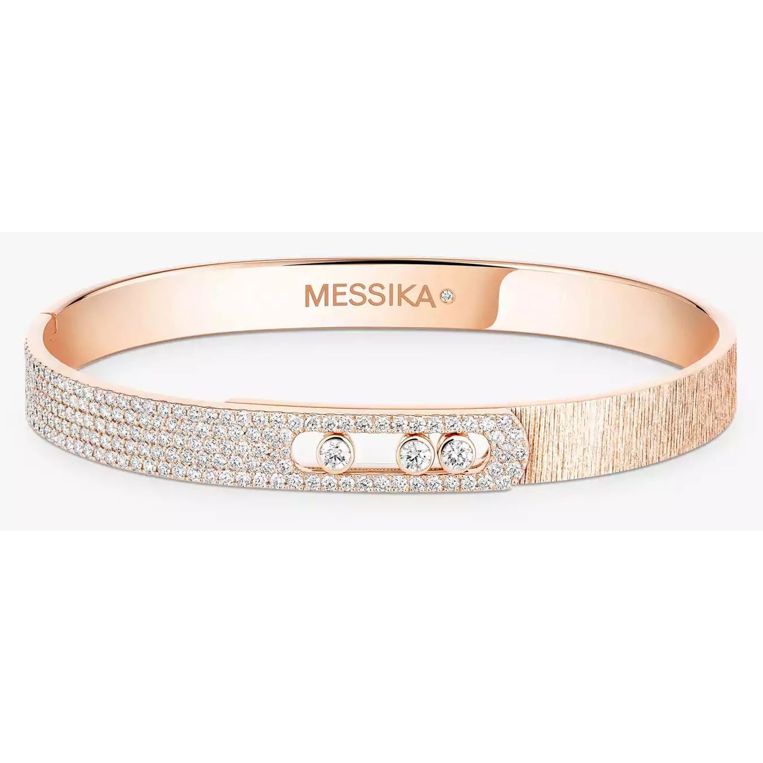 MESSIKA - 14501-PG - Move Noa Ciselé Semi-Pave Bracelet