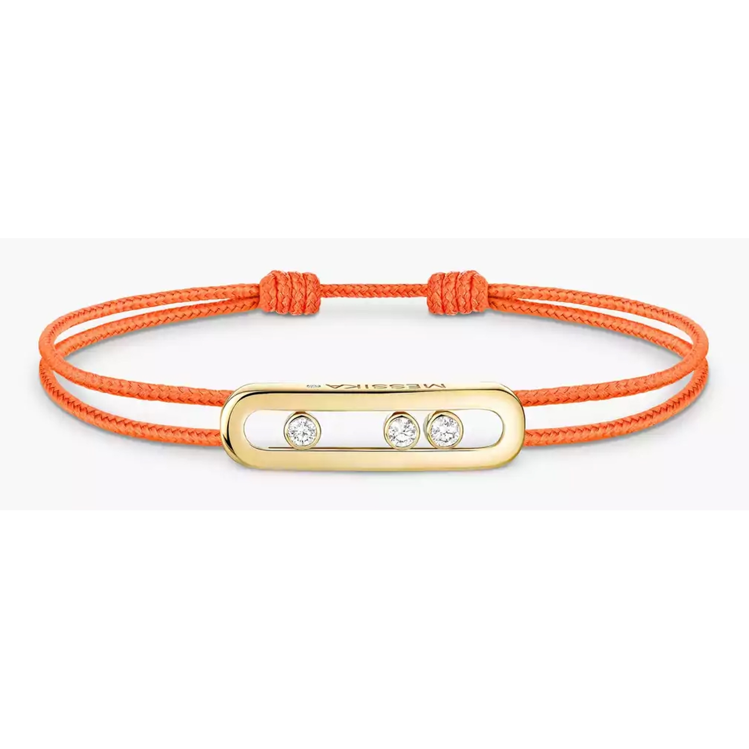 MESSIKA - 14660-YG - Orange CARE(S) Cord - Yellow Gold Diamond Bracelet