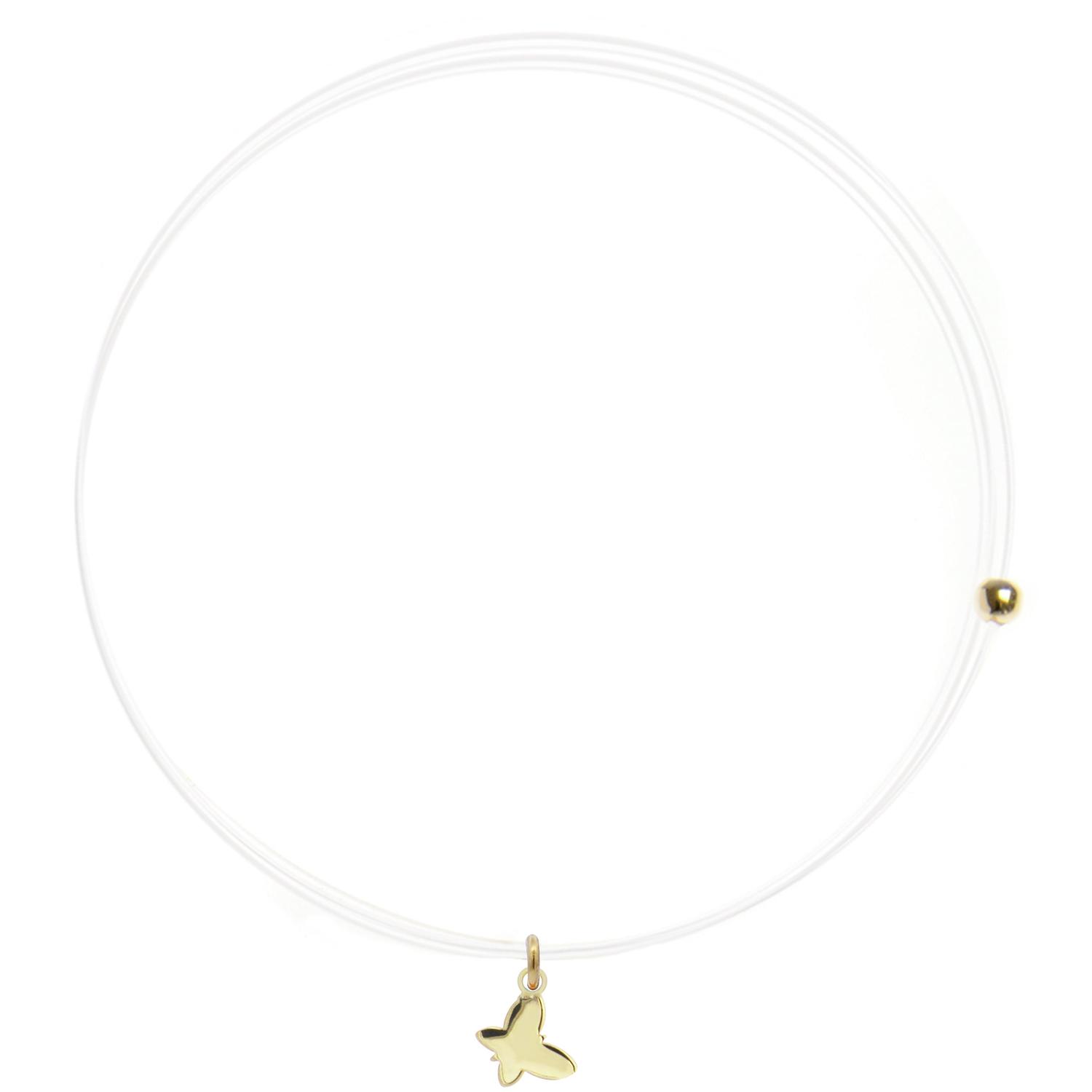Rue Des Mille - 18KGRLNZFAR - Lenza Choker with Butterfly - 18KT GOLD