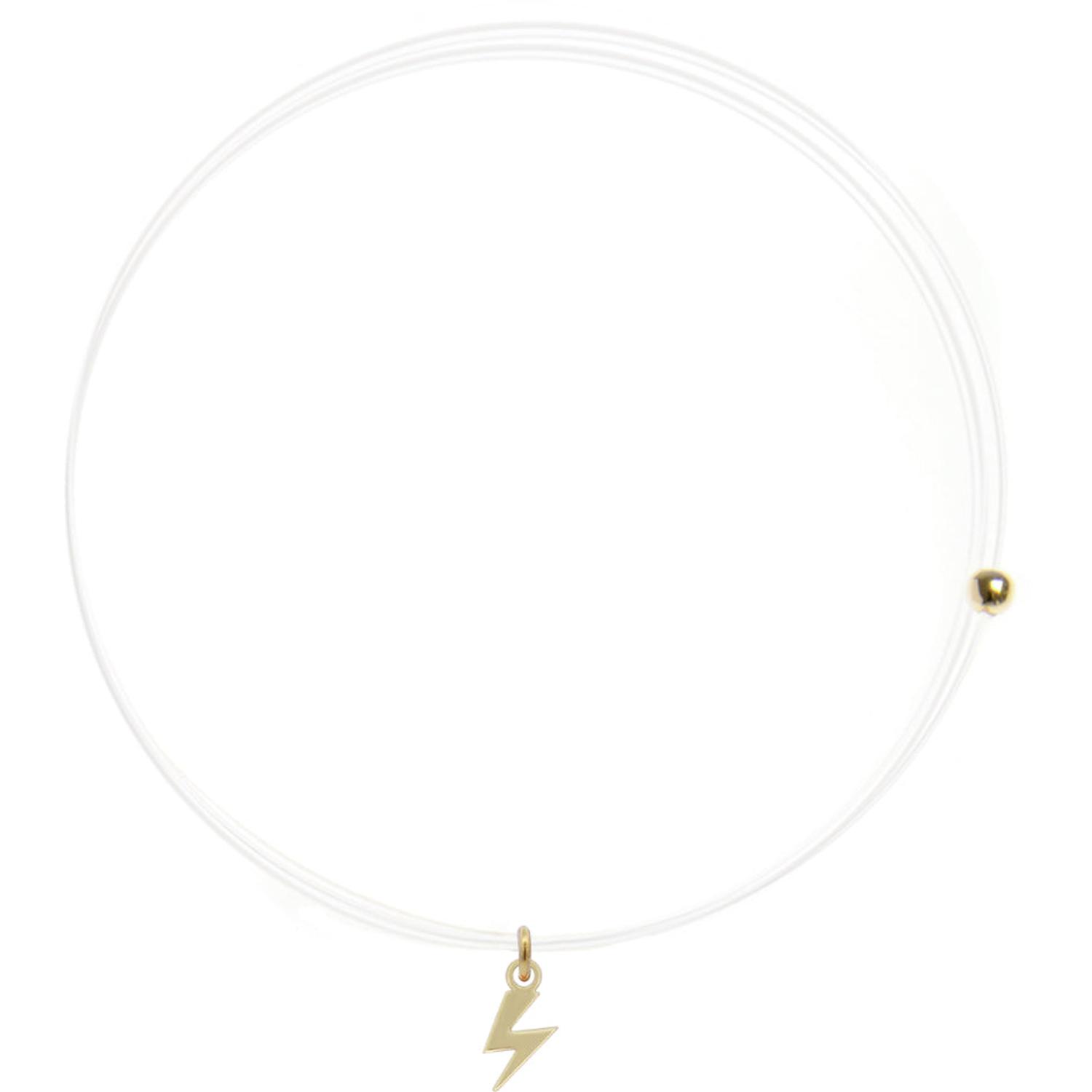 Rue Des Mille - 18KGRLNZFUL - Lenza Necklace with Lightning Bolt - 18KT GOLD