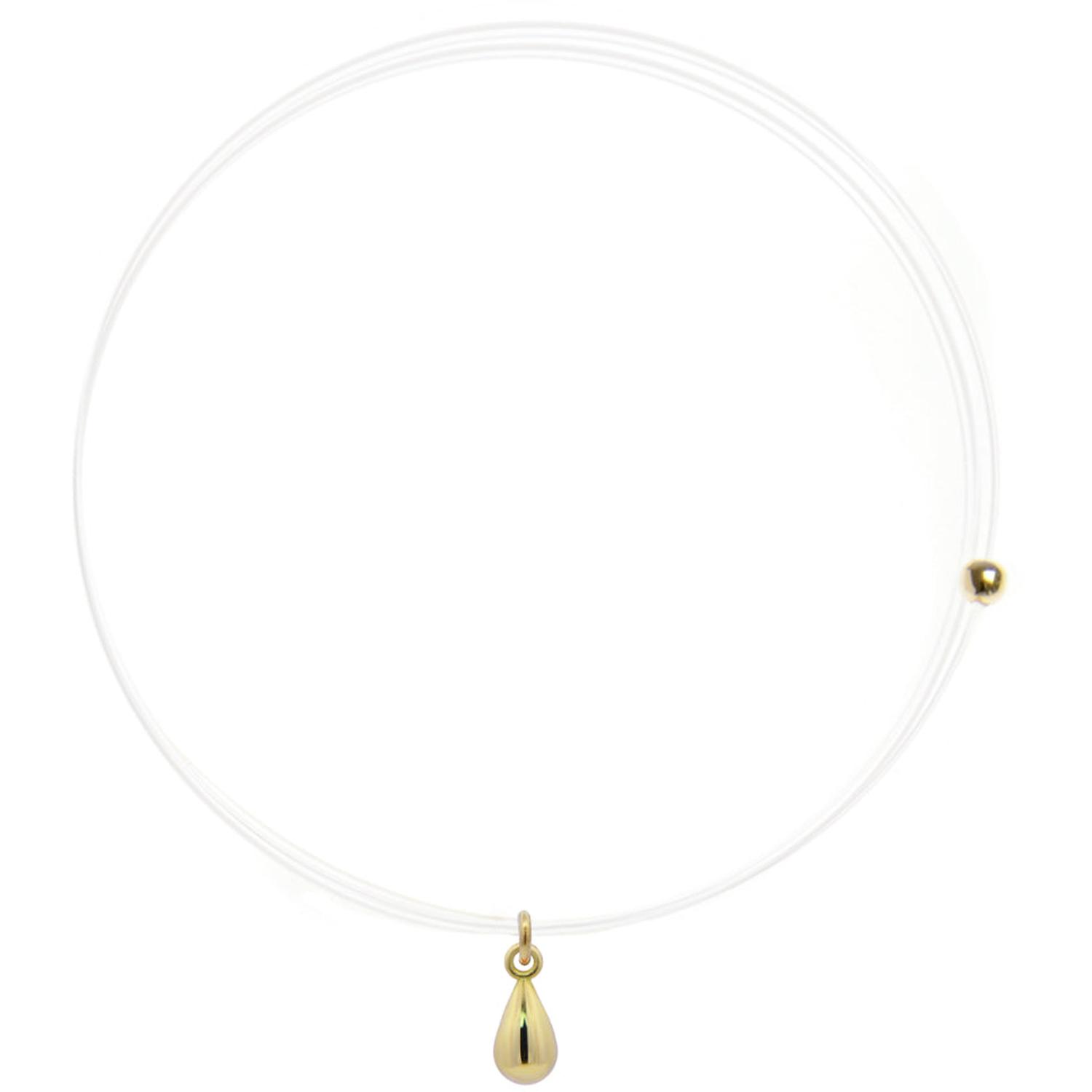 Rue Des Mille - 18KGRLNZGOC - Lenza Drop Necklace - 18KT Gold