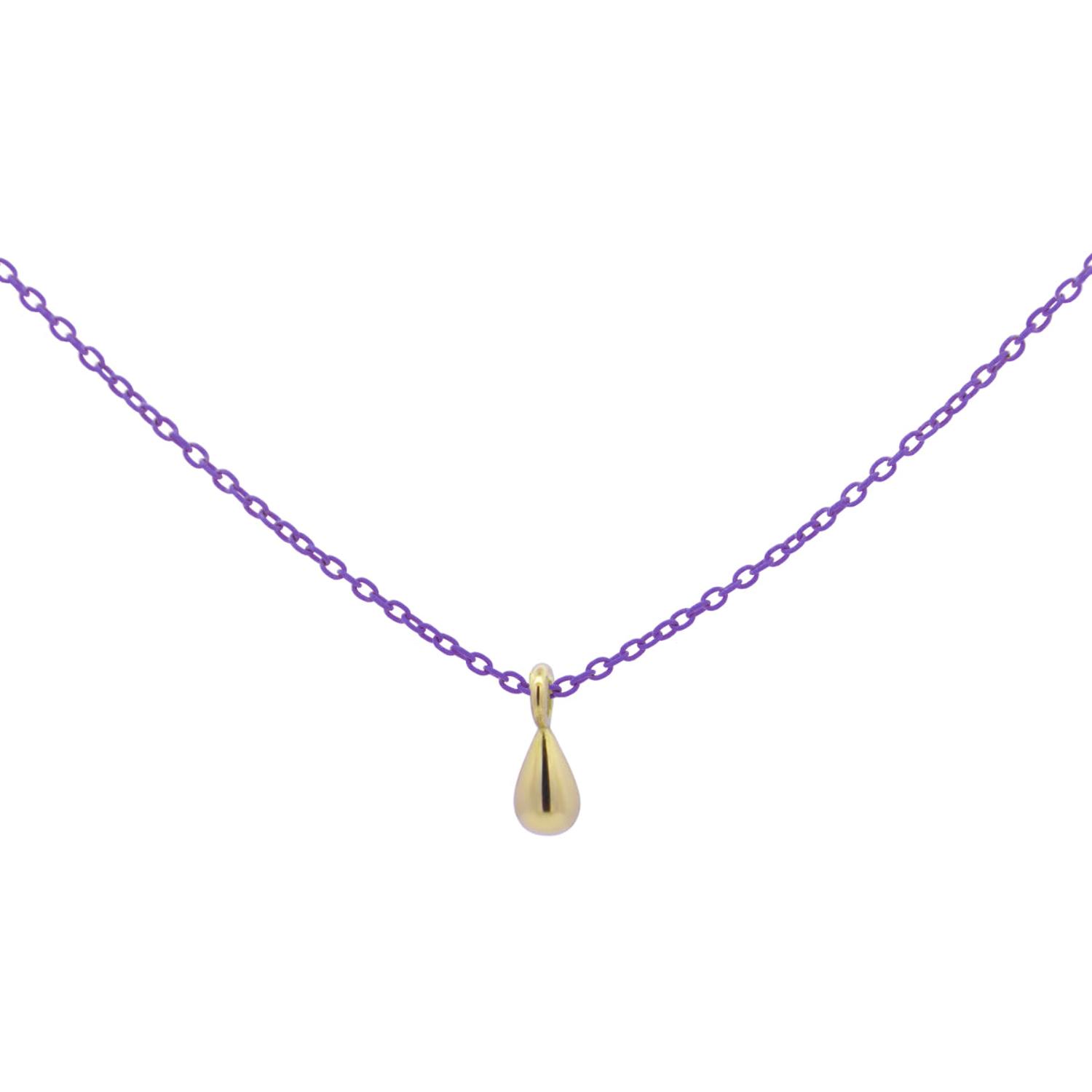 Rue Des Mille - 18KGRVK7GOC - Drop Chain Choker with Paint - 18KT GOLD