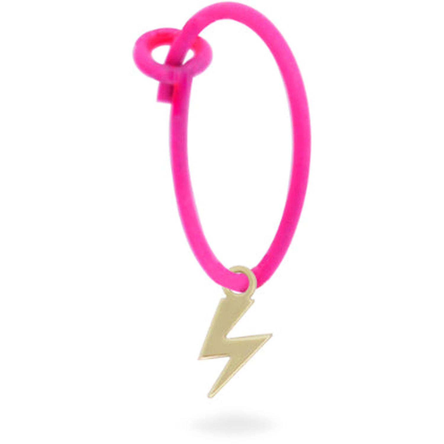 Rue Des Mille - 18KORVK1FUL - Single Earring Lightning Bolt Hoop Paint - 18KT GOLD