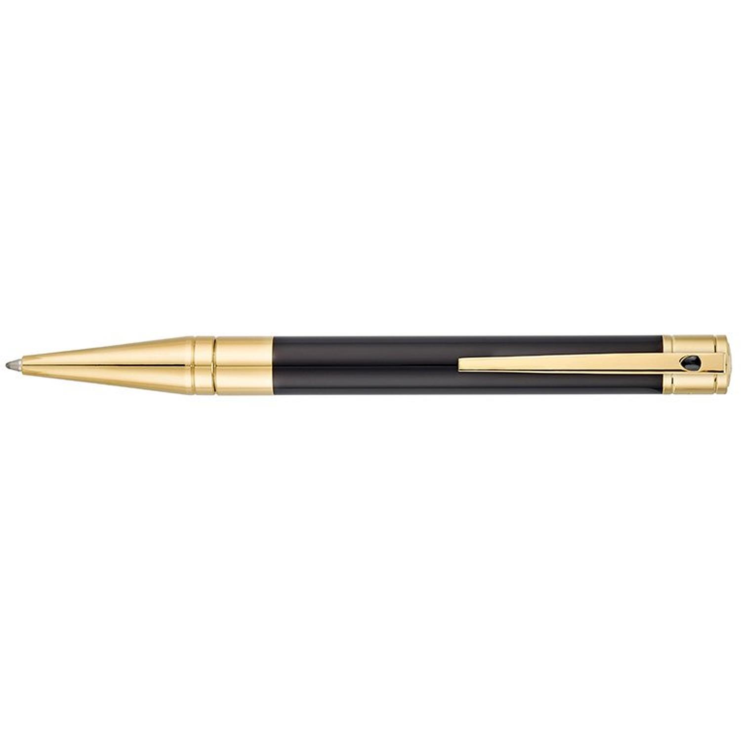 DUPONT - 265202 - S.T.   D-Initial Black & Gold Ballpoint
