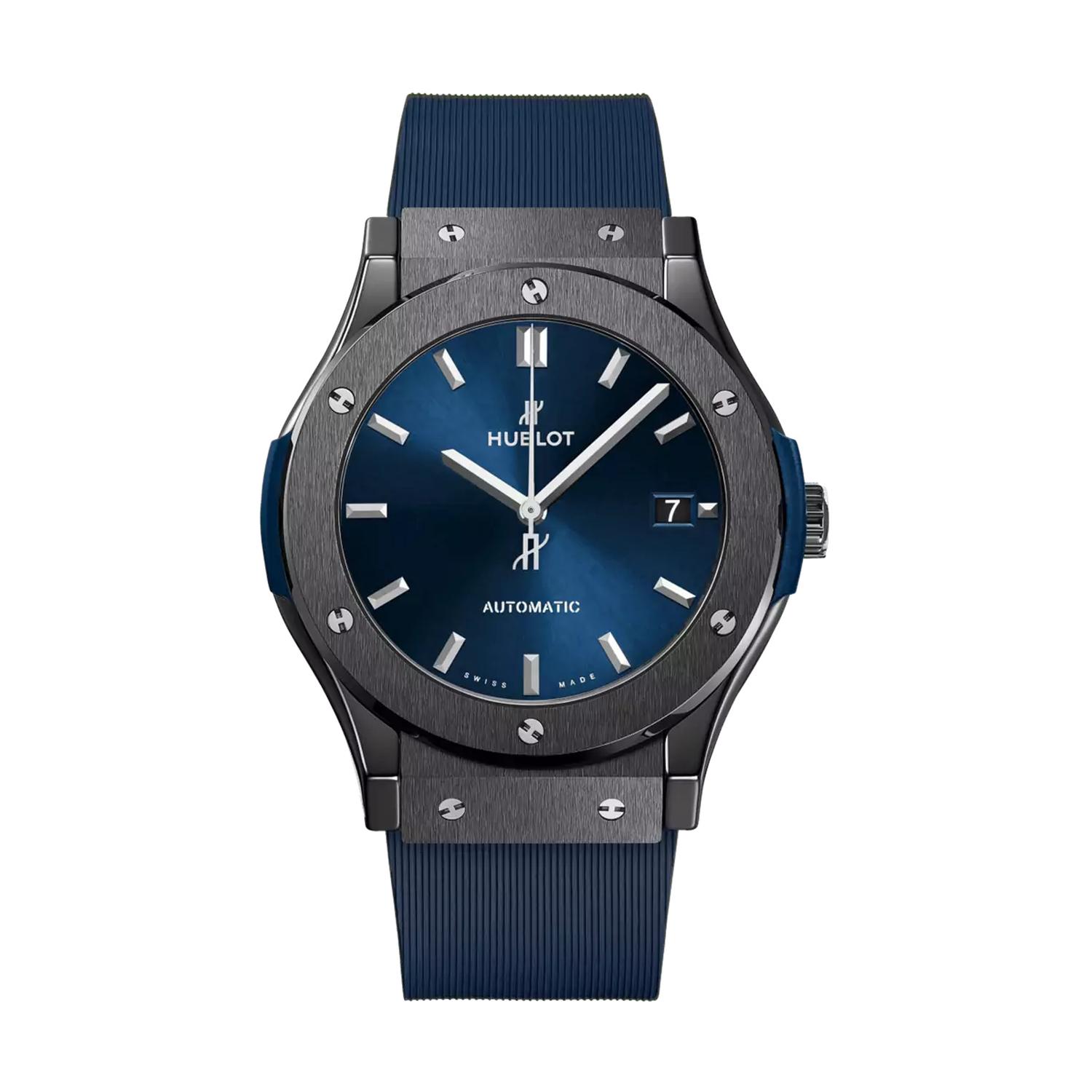 HUBLOT - 511.CM.7170.RX -  CLASSIC FUSION CERAMIC BLUE 45 MM