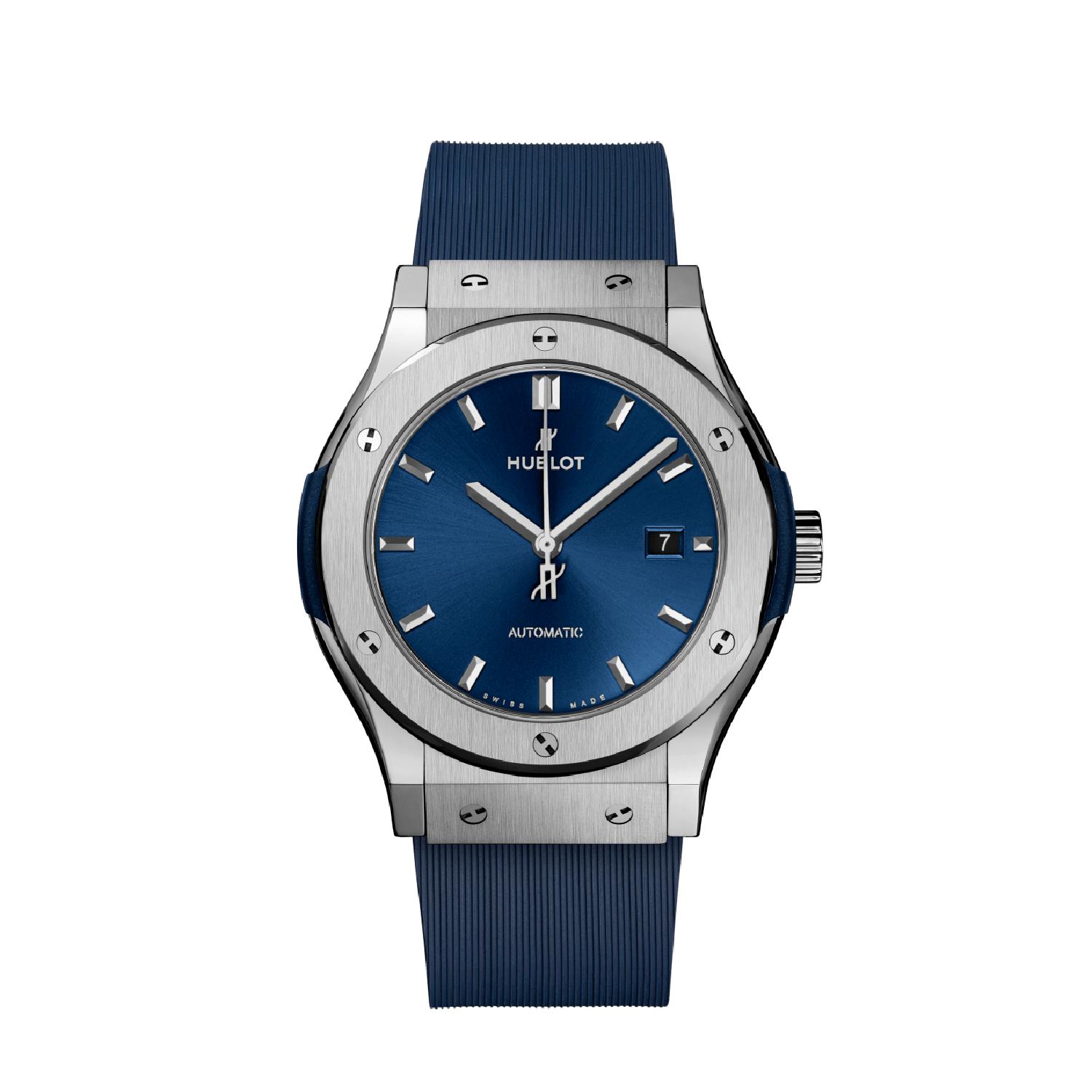 HUBLOT - 542.NX.7170.RX -  Classic Fusion Titanium Blue