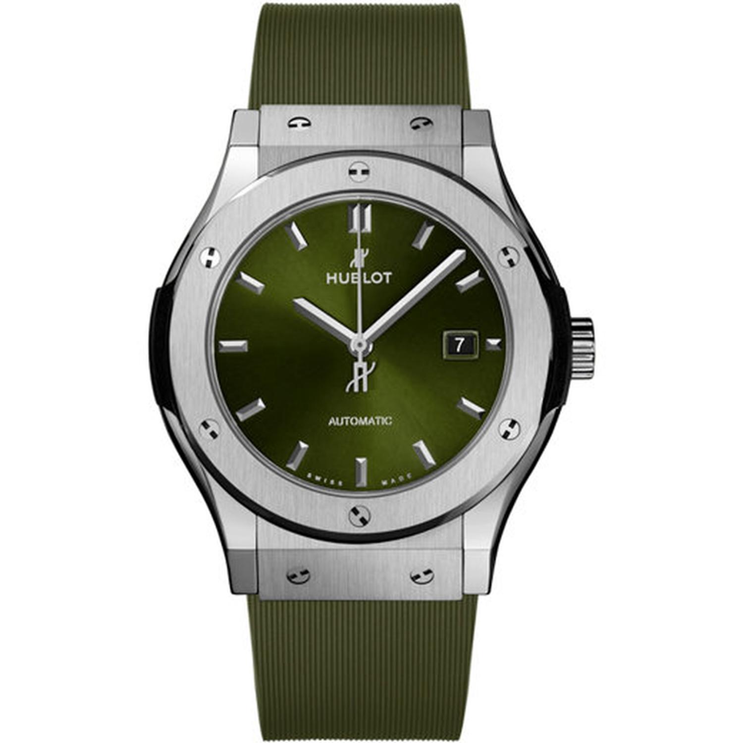 HUBLOT - classic fusion titanium green 42 mm
