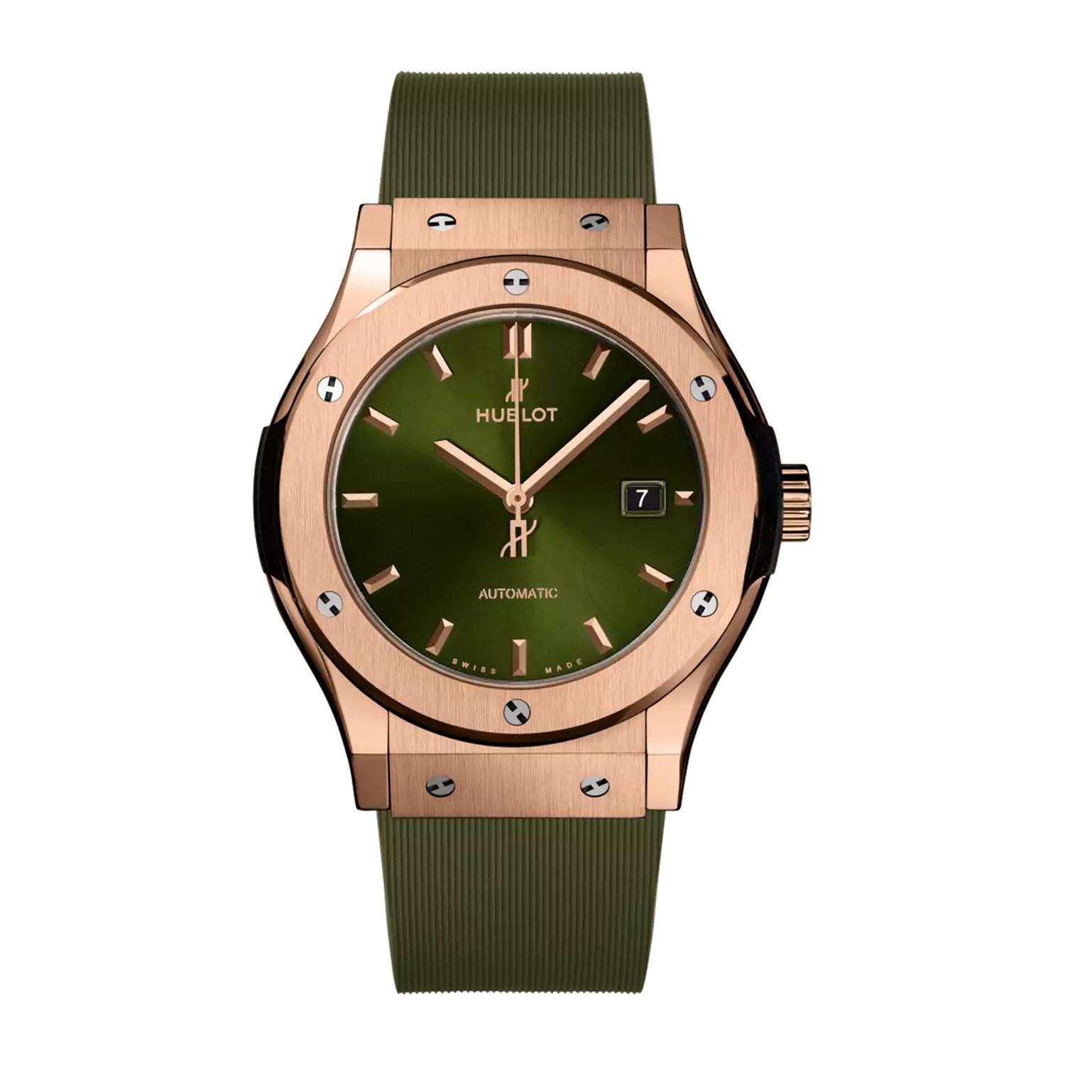 HUBLOT - 542.OX.8980.RX -  CLASSIC FUSION KING GOLD GREEN 42 MM