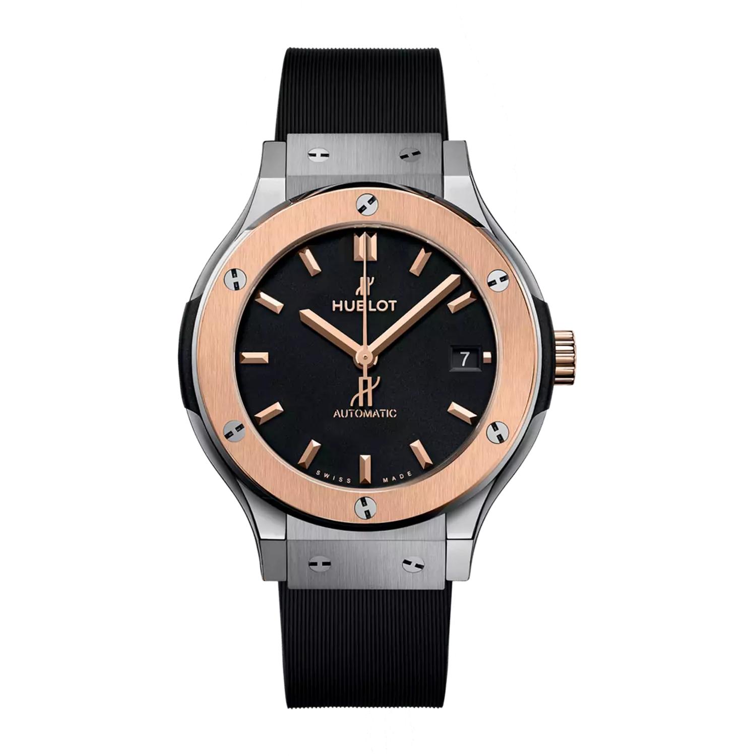 HUBLOT - 565.NO.1480.RX -  CLASSIC FUSION TITANIUM KING GOLD 38 MM