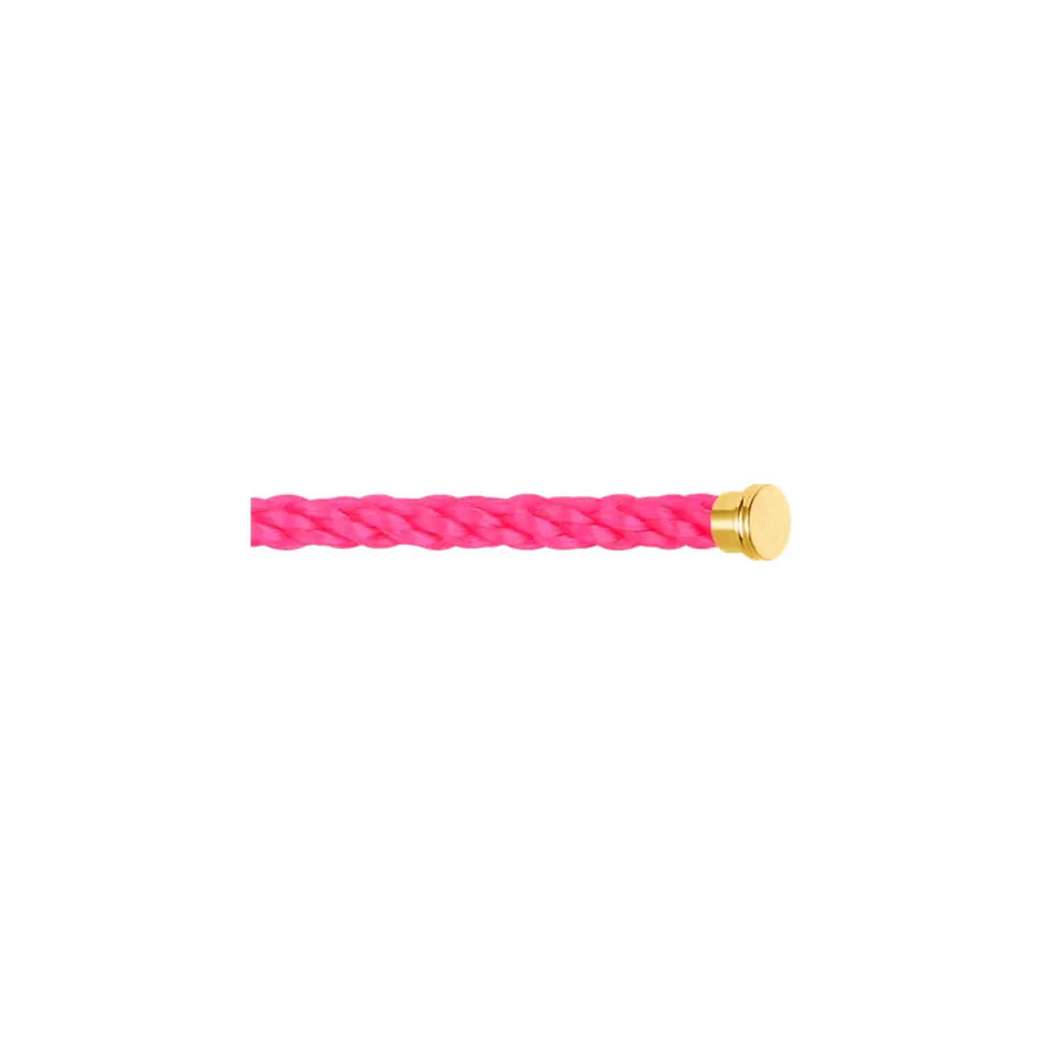 Fred - 6B0208 - Neon Pink Cable for Large Model Bracelet in Yellow Gold
