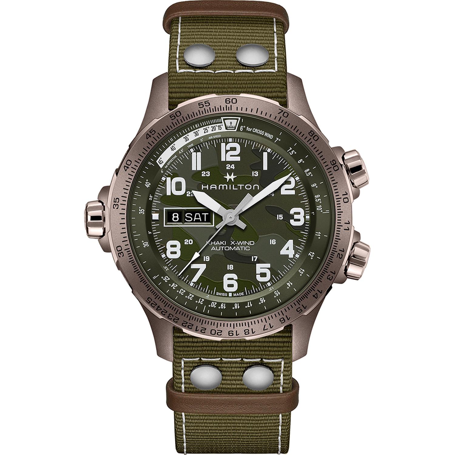 Hamilton - H77775960 - orologio  Khaki Aviation X-Wind Auto