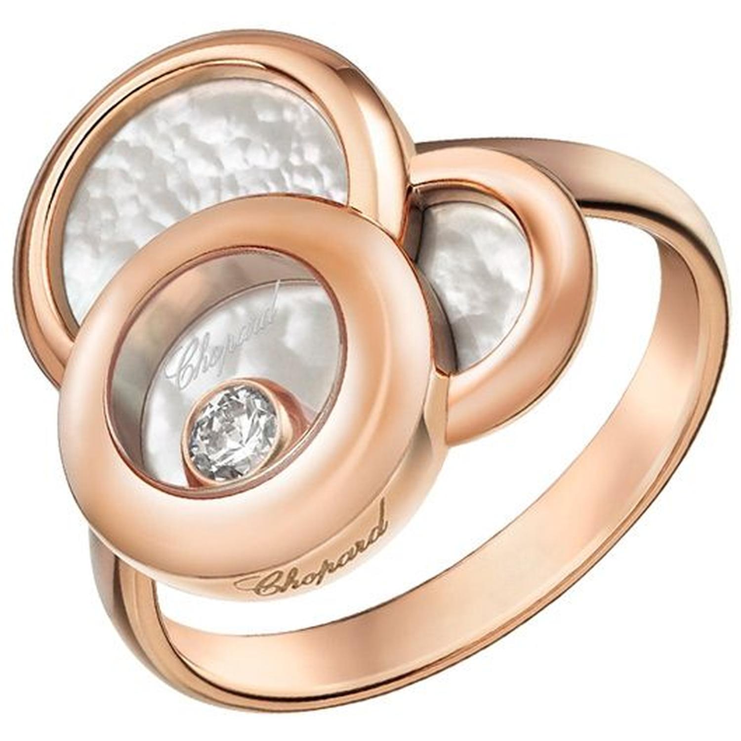 CHOPARD - 829769-5099 - Happy Dreams Rose Gold Mother-of-Pearl Ring 829769-5099