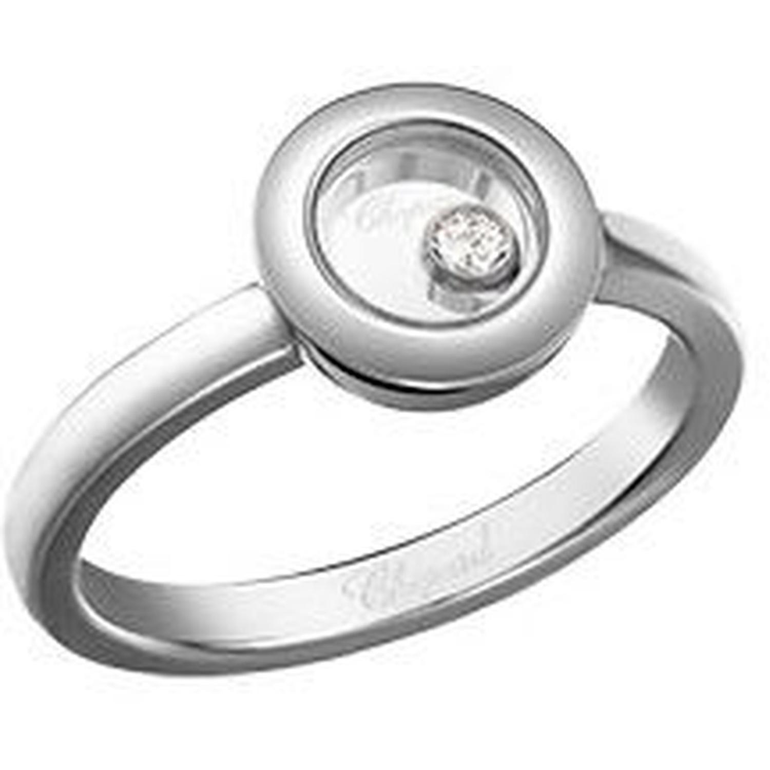 CHOPARD - 82A017-1111 - - Happy Diamonds Icons White Gold Diamond Ring 82A017-1111