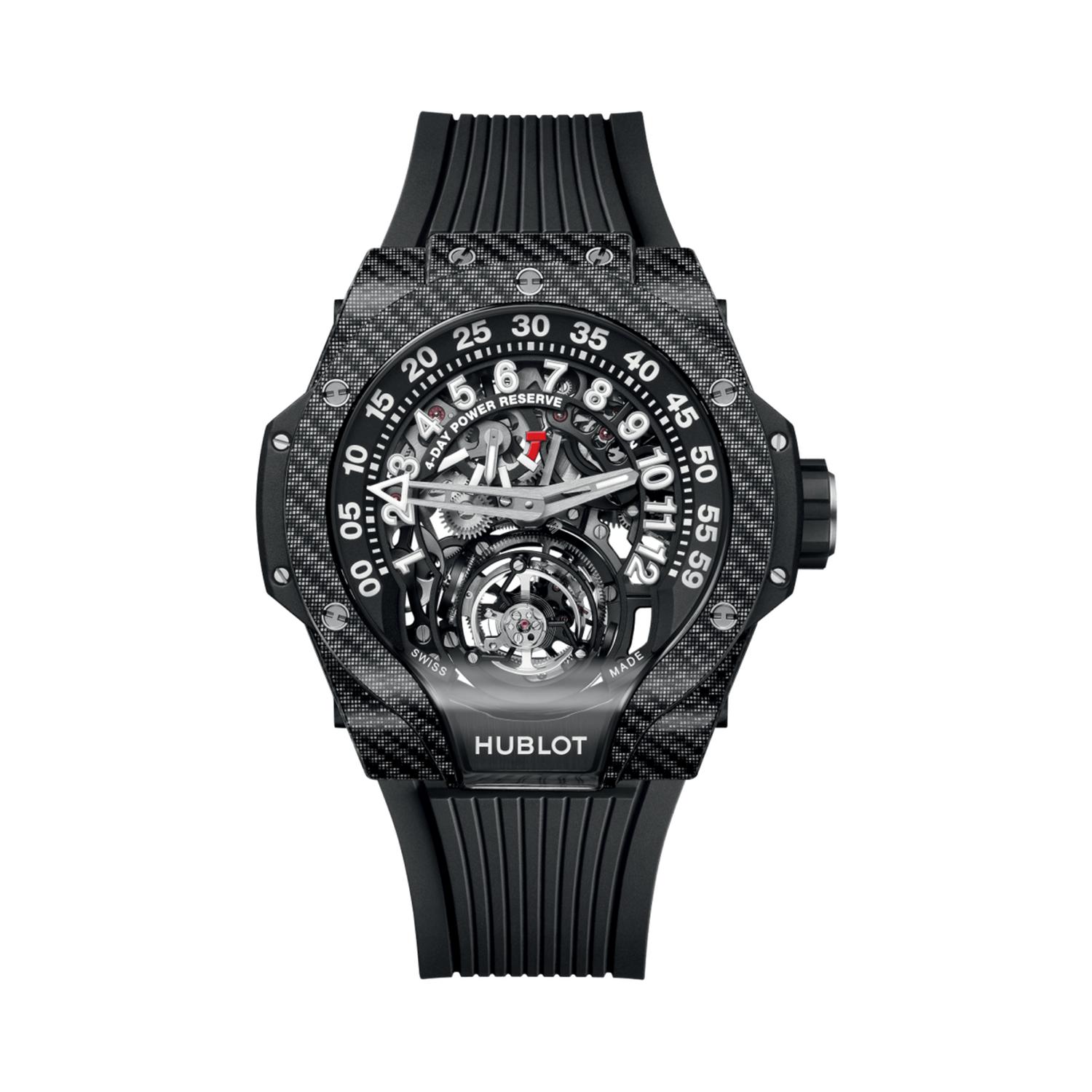 HUBLOT - 913.YT.1170.RX -  MP-13 TOURBILLON BI-AXIS RETROGRADE  BLACK CARBON 44MM