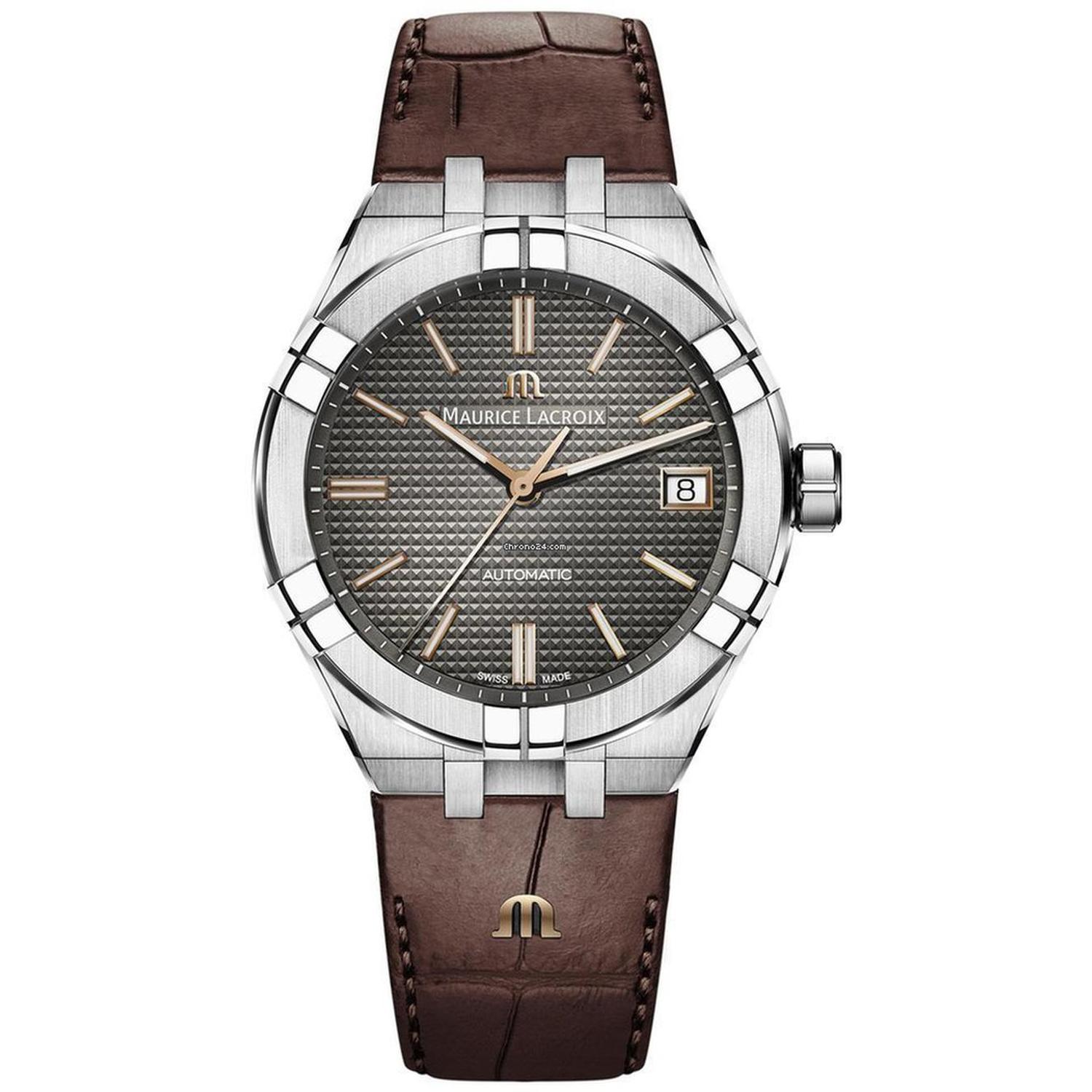 MAURICE LACROIX - AI6007-SS001-331-1 - LaCroix Aikon Automatic 39mm Anthracite Grey...