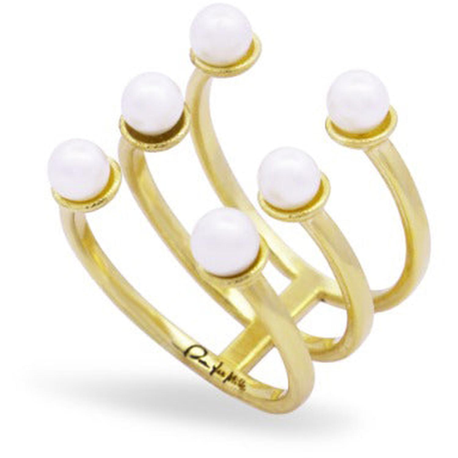 Rue Des Mille - AN019M1AU - Open pearl ring - WHITESIDE
