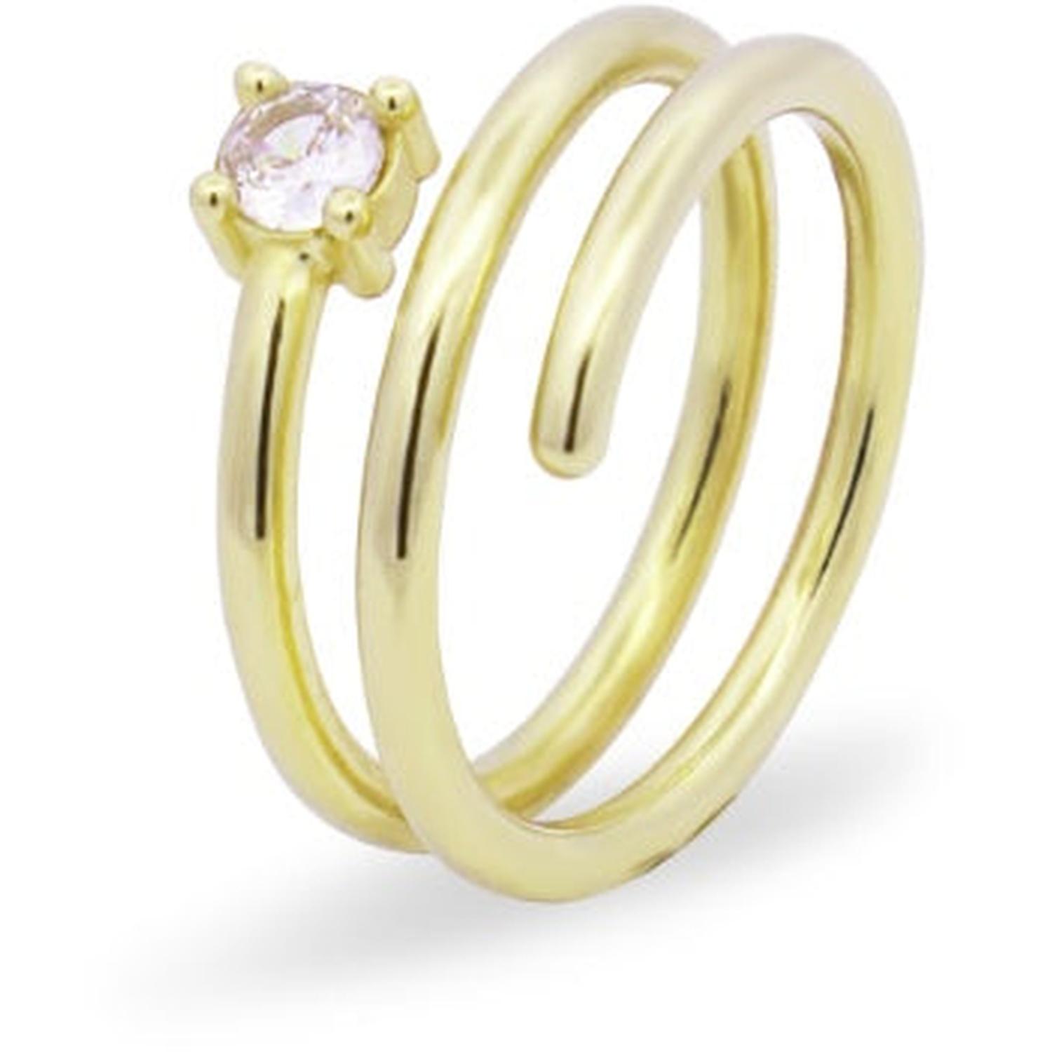 Rue Des Mille - ANZ020M1AU - Spiral ring and zirconia bezel - SHAPES