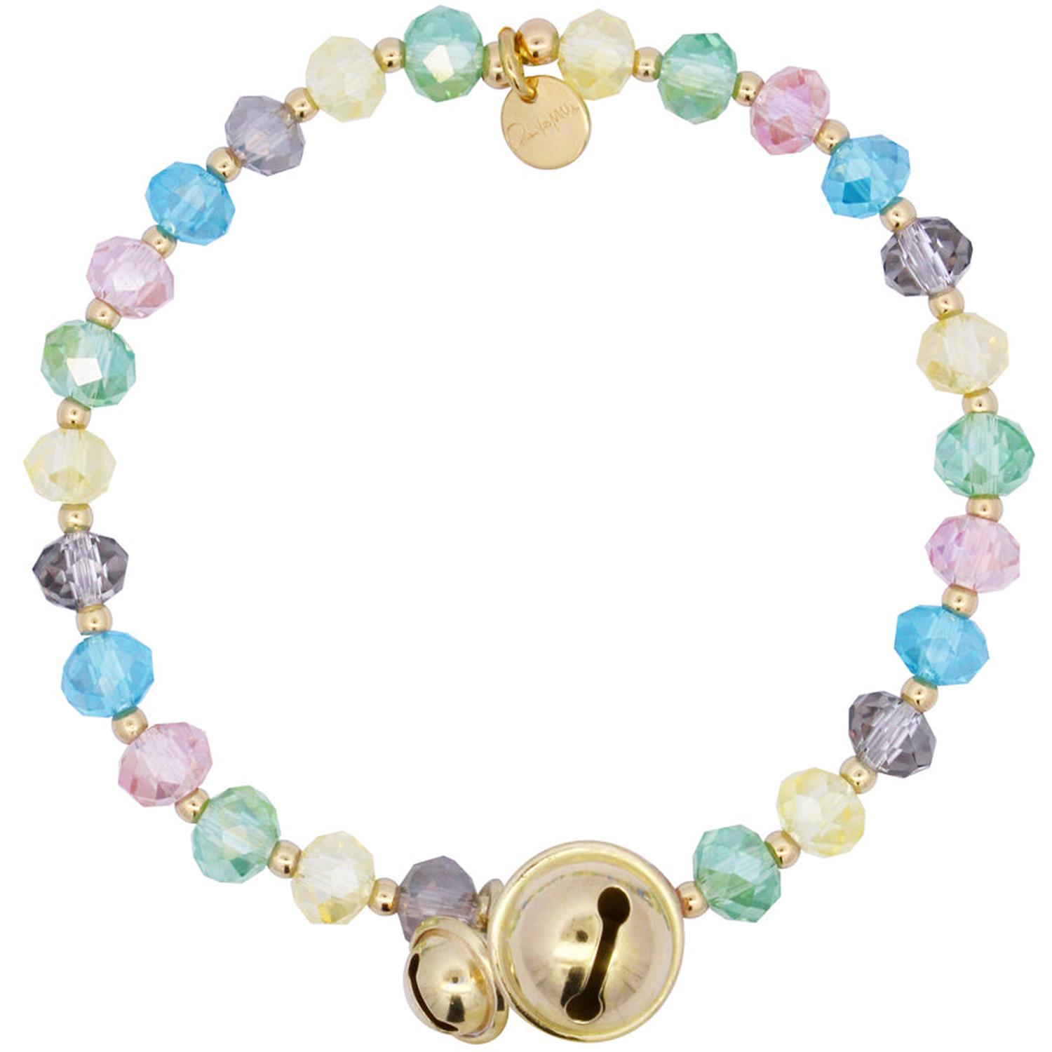Rue Des Mille - BR015M3AU - Bracciale elastico campanelli multicolor - Crystal Rainbow