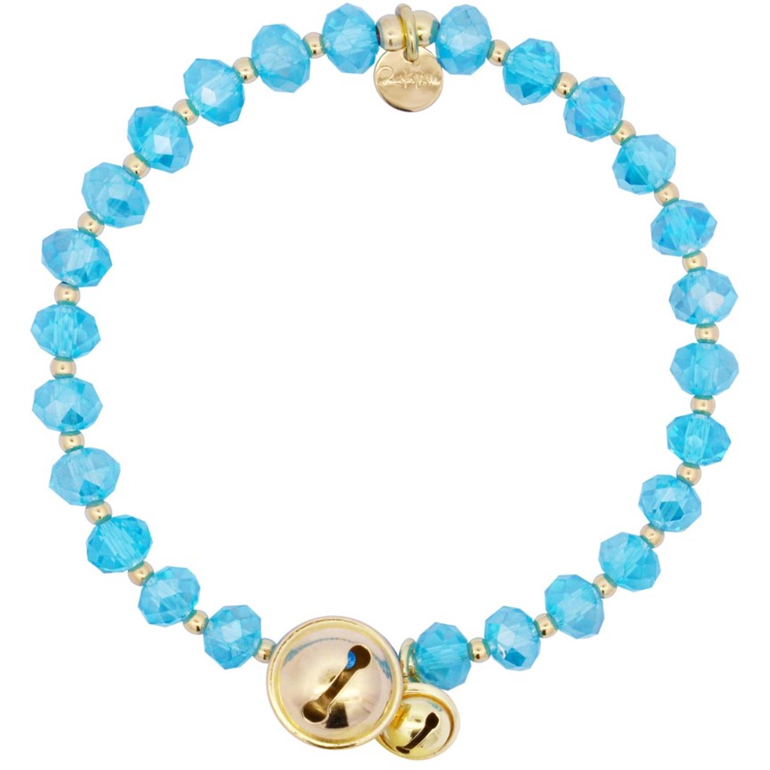 Rue Des Mille - BR015M5AU - Bracciale elastico campanelli turchese - Crystal Rainbow
