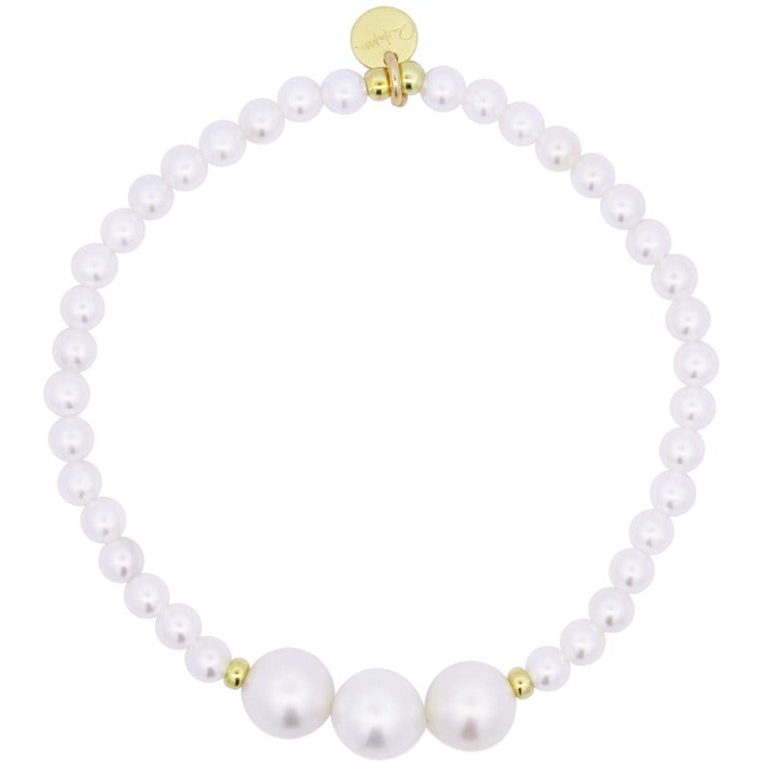Rue Des Mille - BR019M3AU - Bracciale elastico tre perle - WHITESIDE