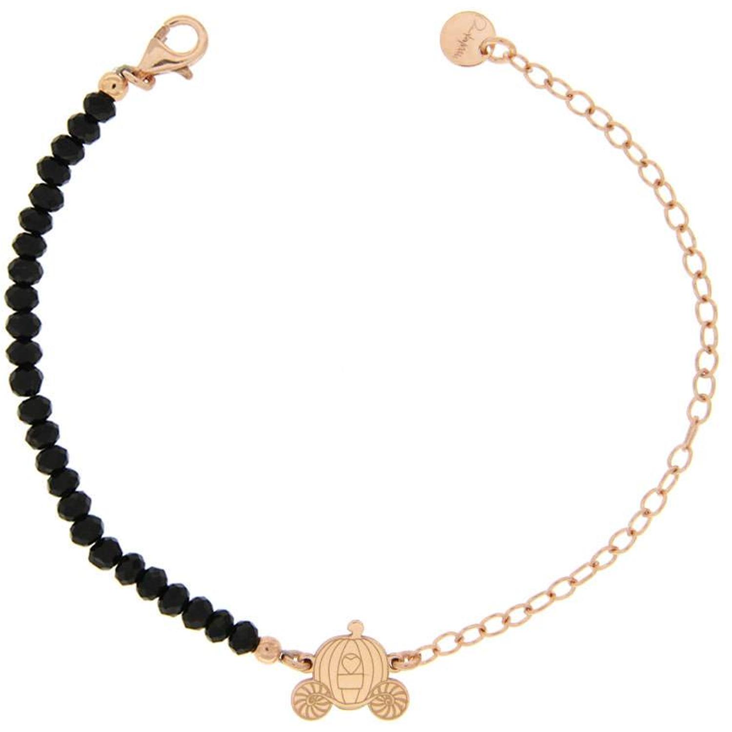 Rue Des Mille - BRCATPPNNEROCAR - Bracciale Catenella e Pietre Carrozza