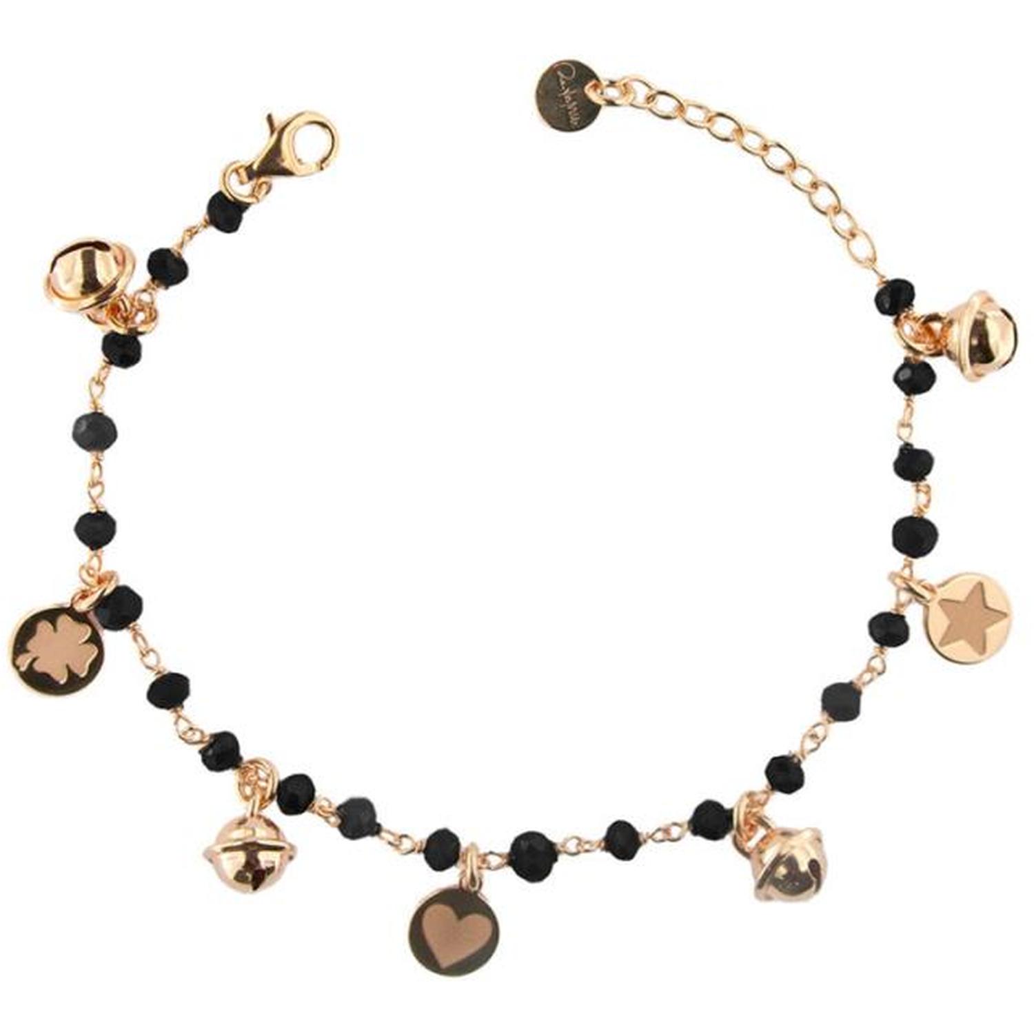 Rue Des Mille - BRGIP1V4N - BRGIP1V4N - Black Rue Des Mille Chain and Bell Bracelet