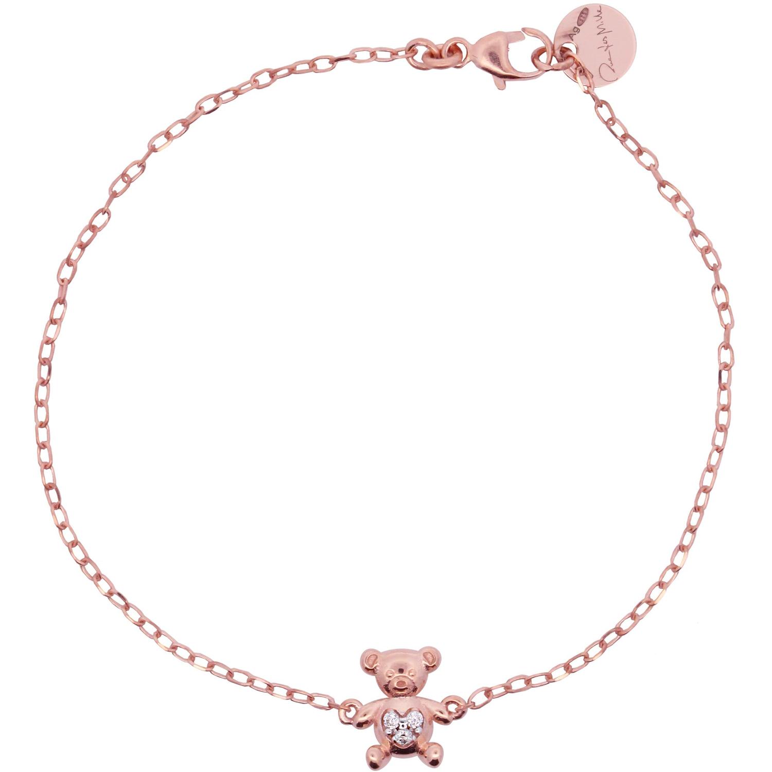 Rue Des Mille - BRZ011ORS - Braccialetto catena e orsetto - Teddy Fancy