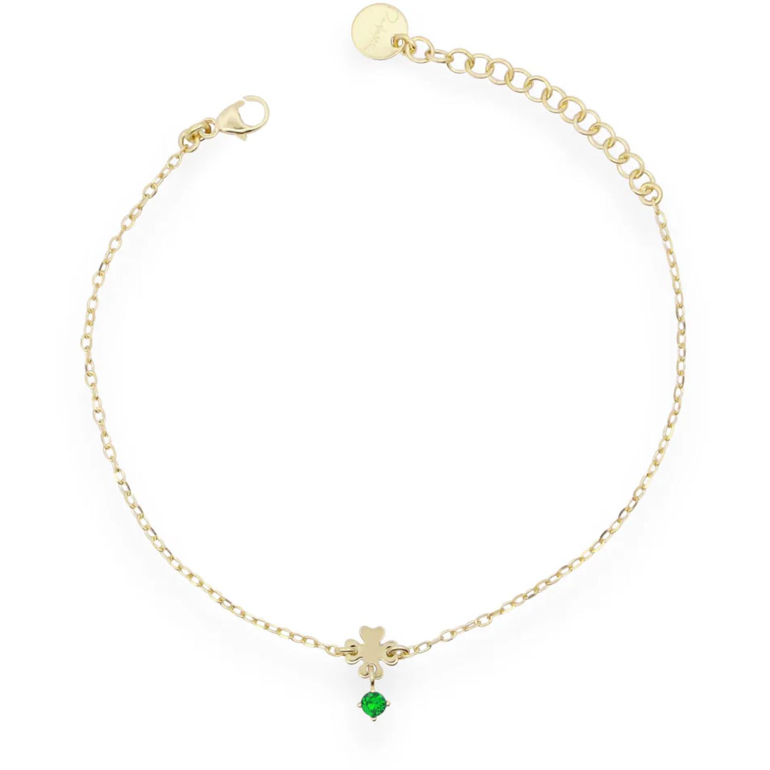 Rue Des Mille - BRZ024QUADAU - Bracciale mini quadrifoglio e punto luce - ESSENCE