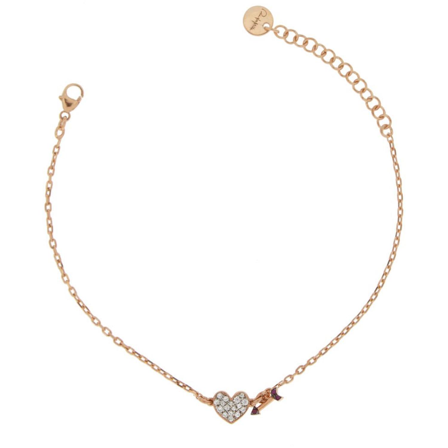Rue Des Mille - Donna - BRZ201C3 - Bracciale Doppio Soggetto Zirconi Cuore/Freccia