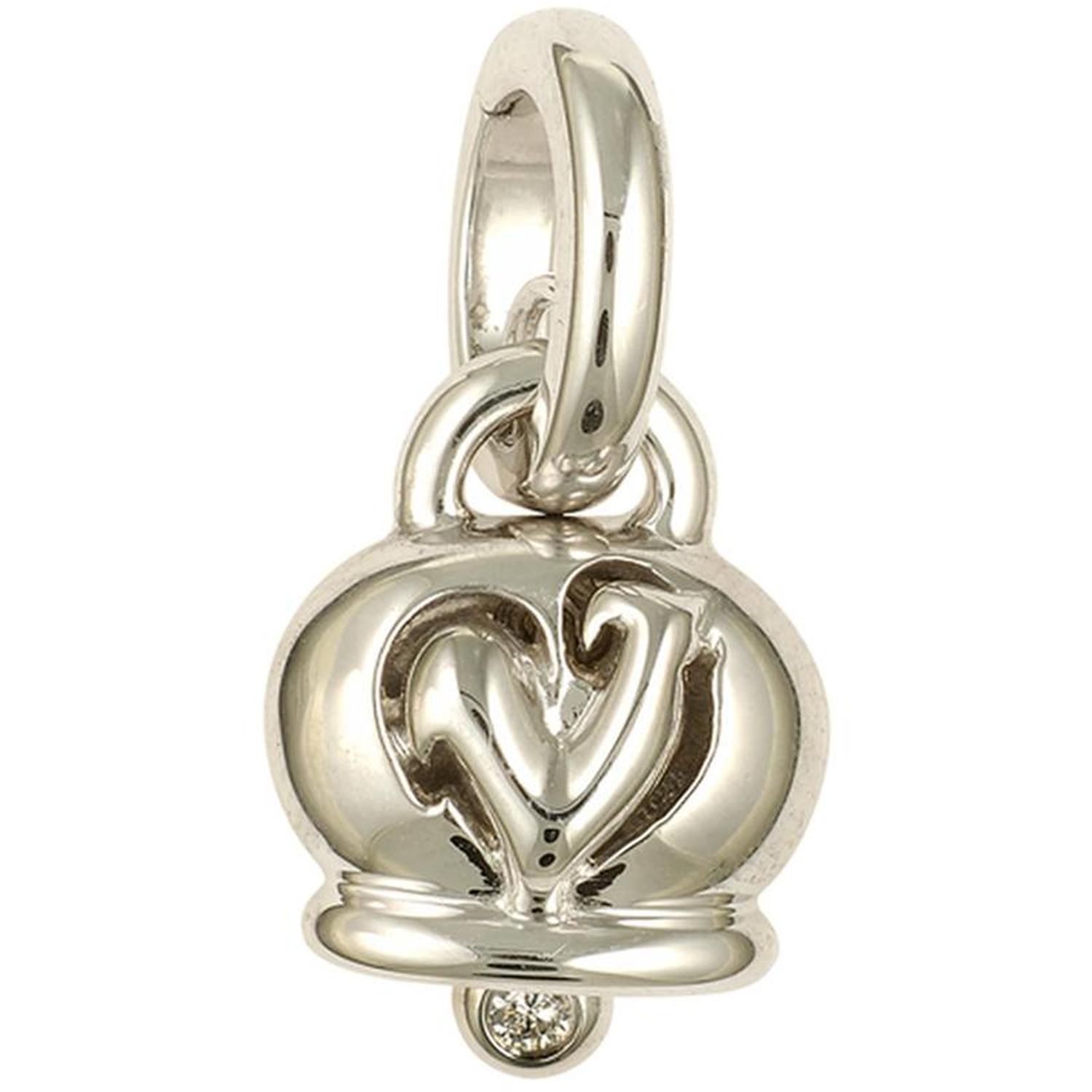 CHANTECLER - C.19457 - Yellow Gold and Diamond Bell Charm