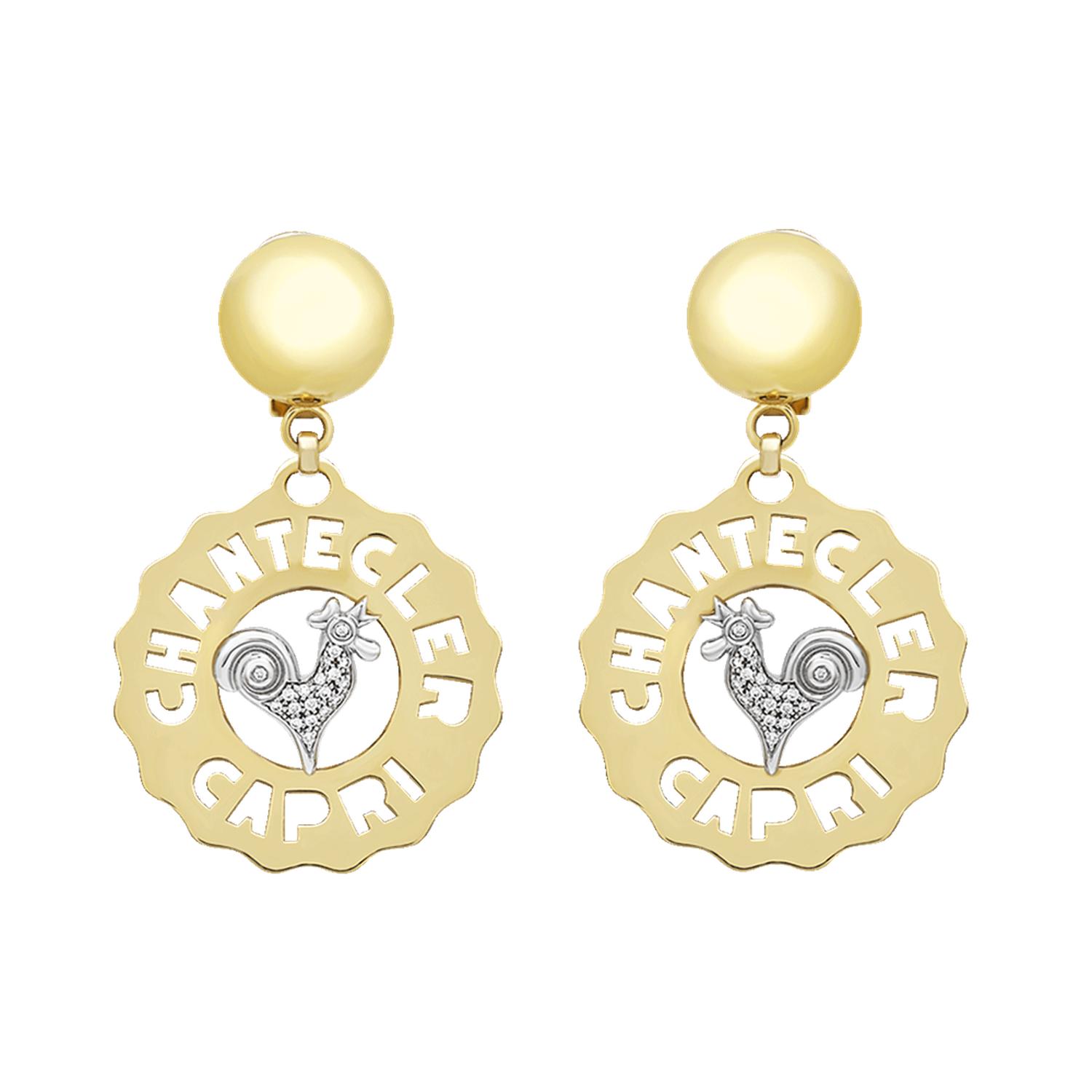 Chantecler - C.23188 - Gold Logo Earrings